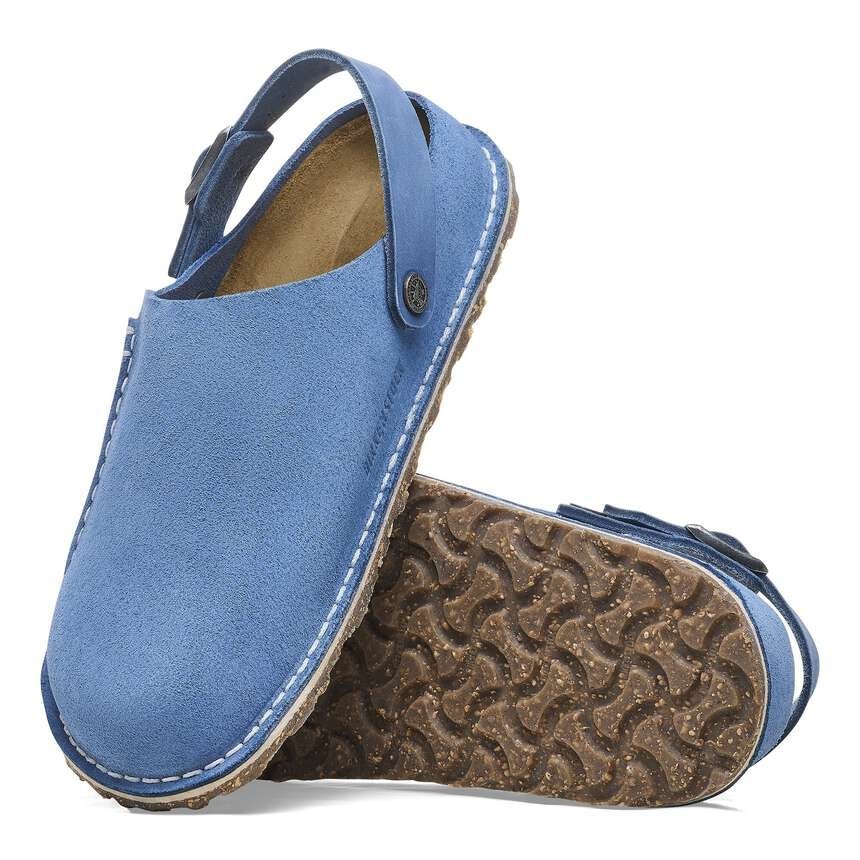 Birkenstock Lutry Premium Suede Elemental Blue EU38/ W 7-7.5 NWOB