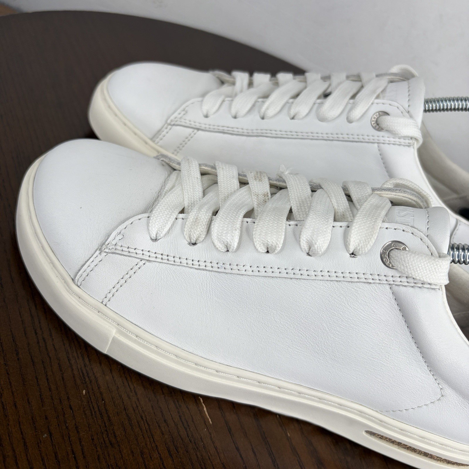 Birkenstock Bend Low Shoes Women’s 7 White Comfort Lace Up Low Top Sneaker M5