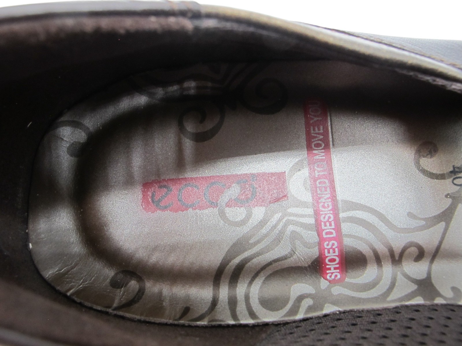 Ecco Cloud Mary Jane Shoe Sz 40 ( 9 – 9.5 ) Loafer Brown & Bronze Leather Flat