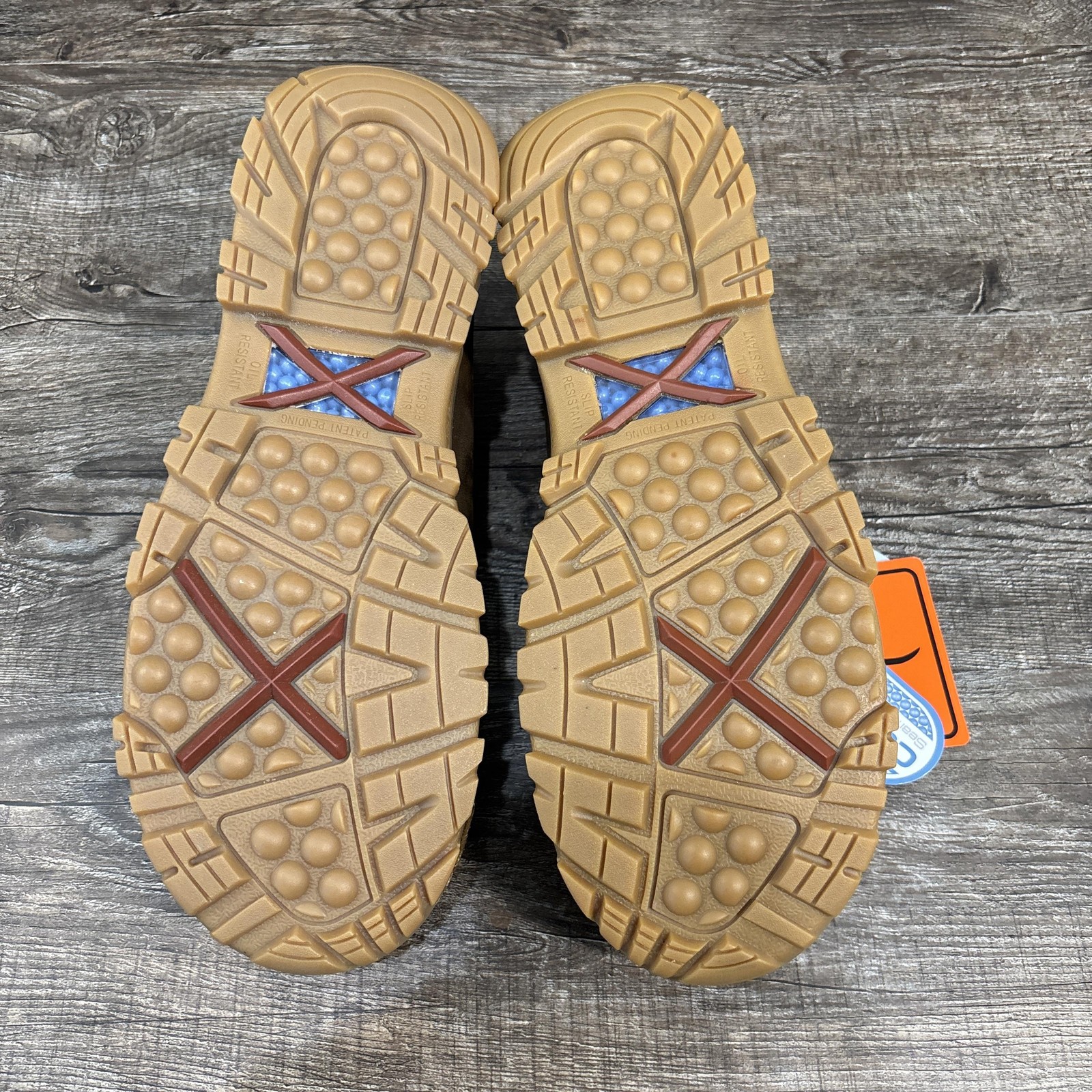 Twisted X Shoes Women’s 8W Brown Leather Composite Toe Distressed Saddle Work