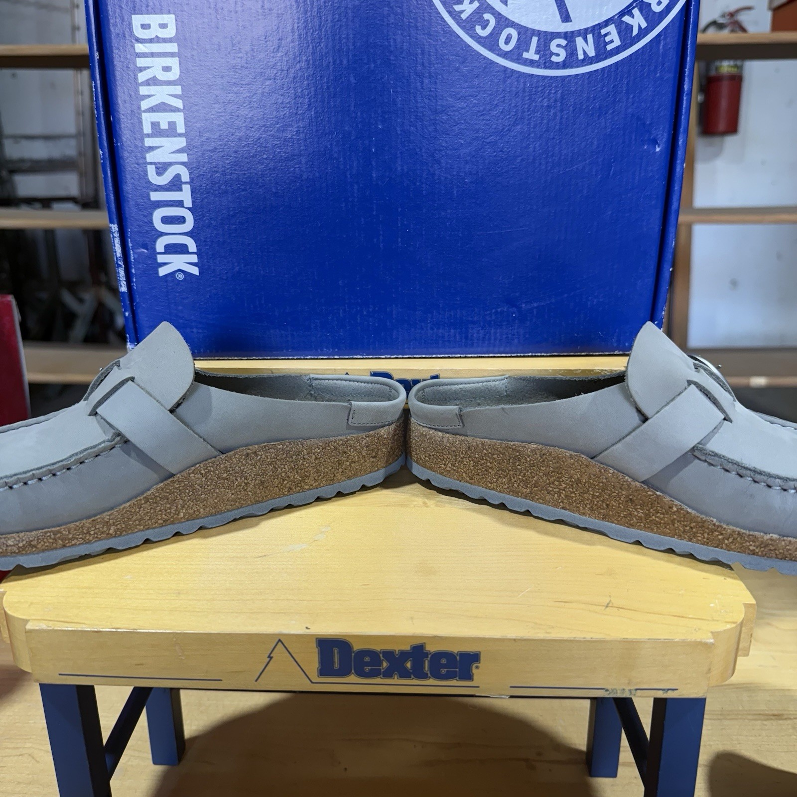 Birkenstock Buckley Dove Gray Closed-Toe Slip Ons Size 36 Narrow Fit