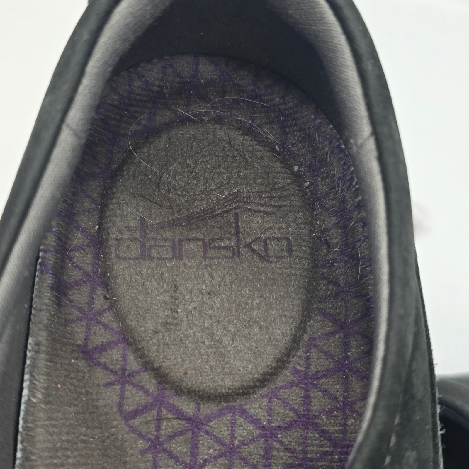 Dansko Patti Milled Nubuck Slip-On Clog Shoes Waterproof Comfort Black 37 US 7