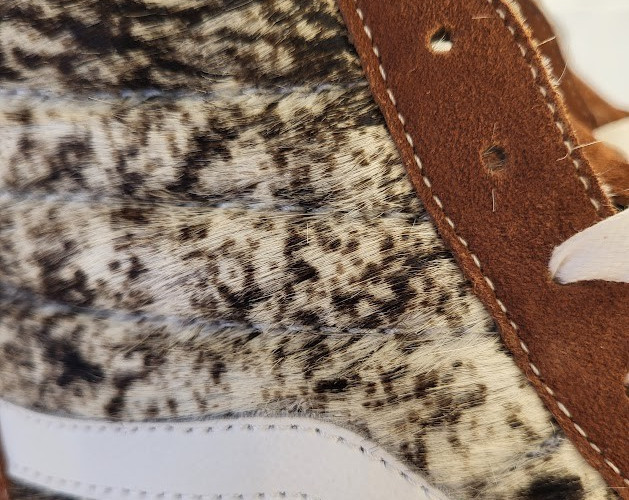Vans X Urban Outfitters Exclusive Sk8 Hi Cow Brown White Womens size 9 Luxury