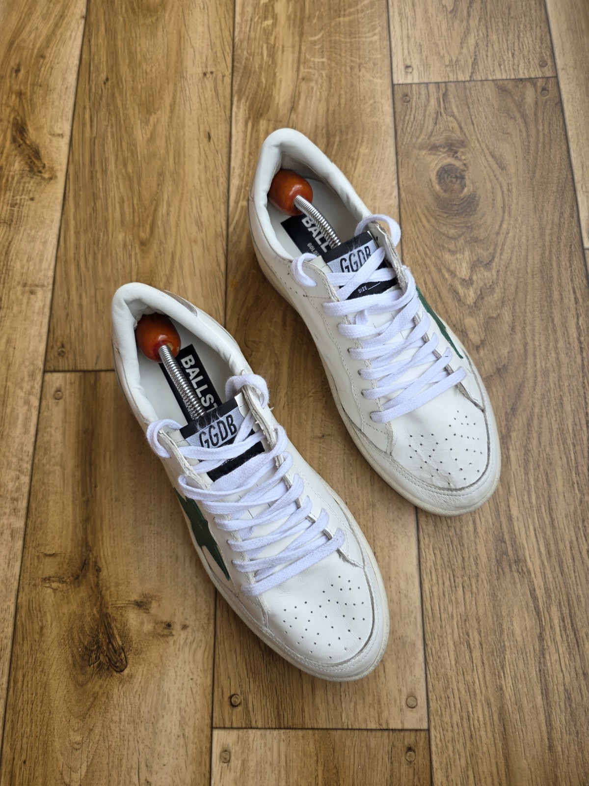 GOLDEN GOOSE BALLSTAR 2 LEATHER SNEAKERS SIZE 39 EU, 8.5 US, 6 UK