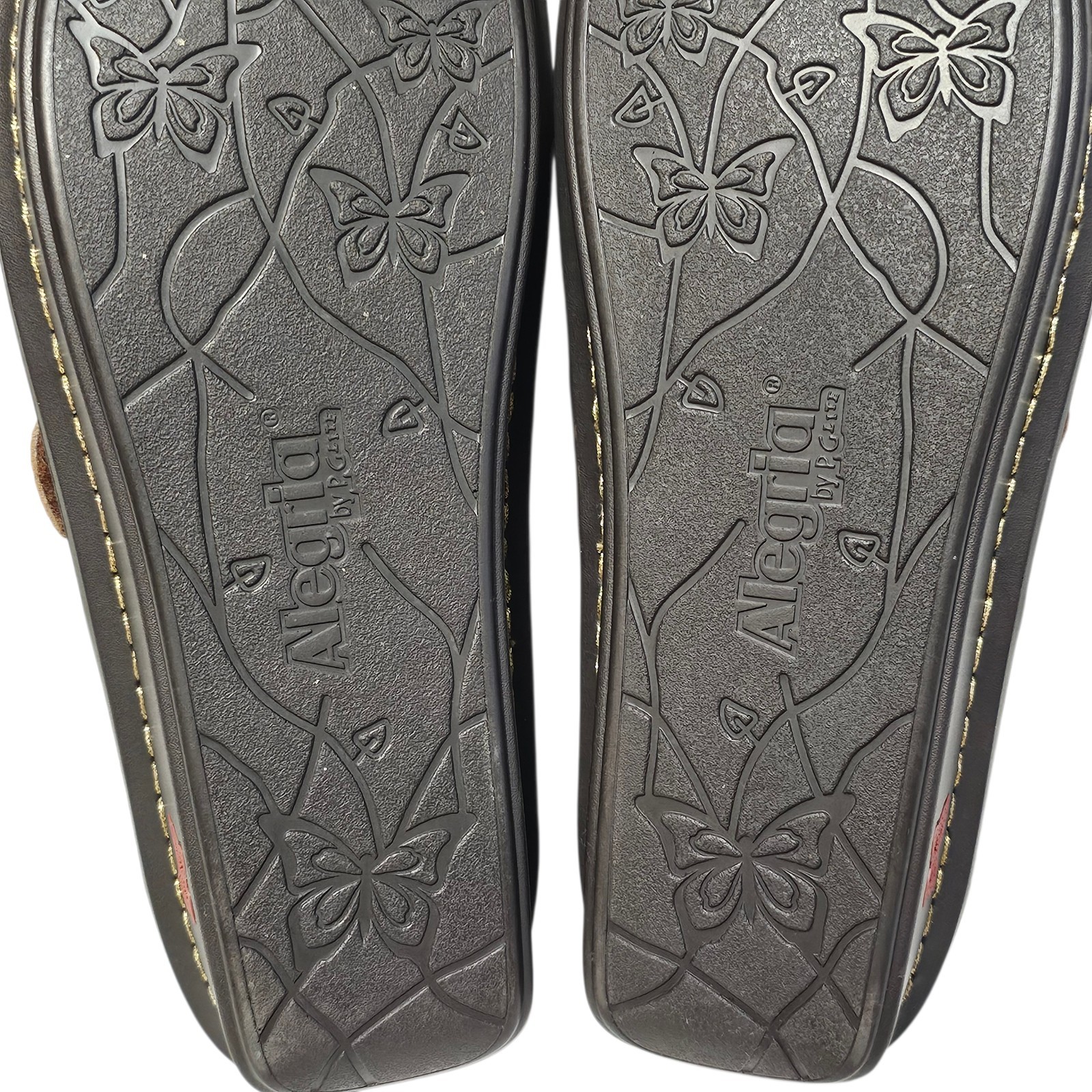 Alegria Marie Southwestern Boho Leather Slip On Shoes Sz 38 US 8-8.5 Floral