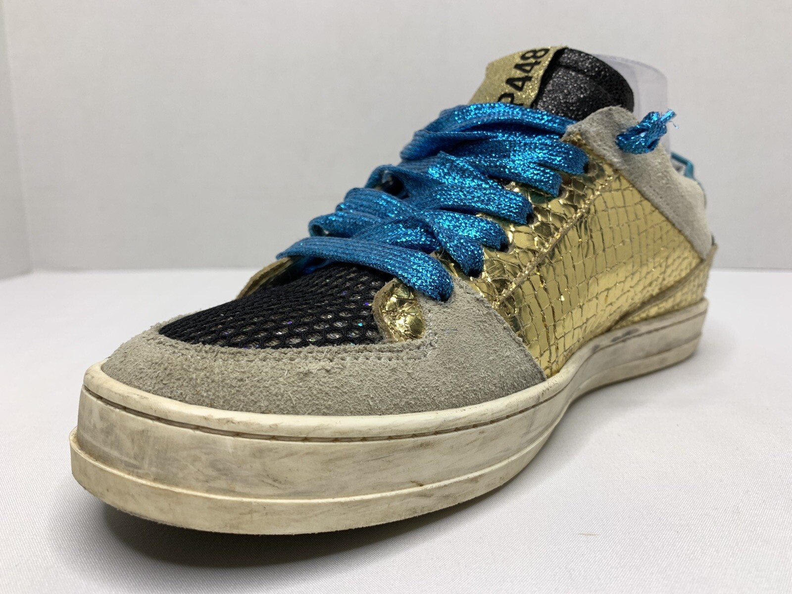 P448 Queens You Can Surf Later Metallic Low Top EU37 Sneakers P81