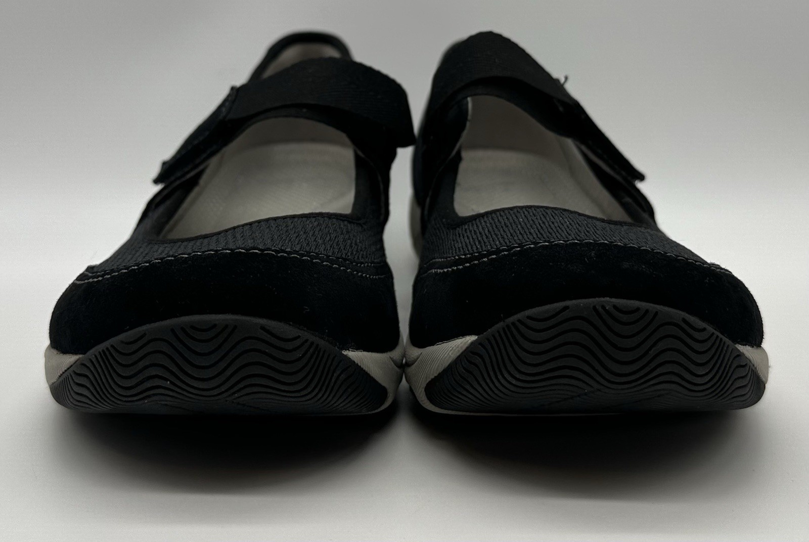 Dansko Hennie Mary Jane Size 40 Black Suede Textile Upper Hook Loop Size 9.5-10