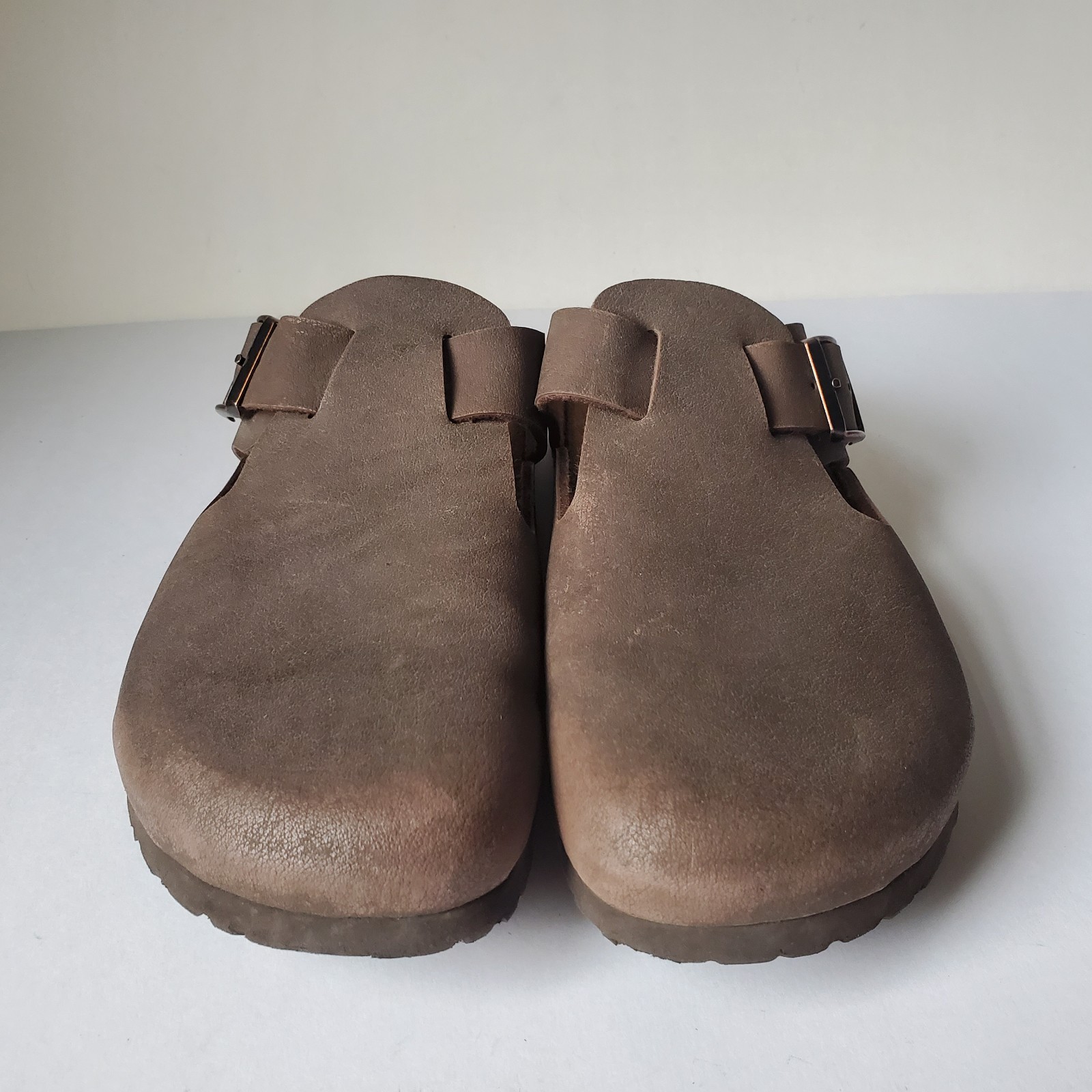 *Wear Birkenstock Betula Mocha Leather Clog Size 8 Ladies Men 6 Anatomic Footbed