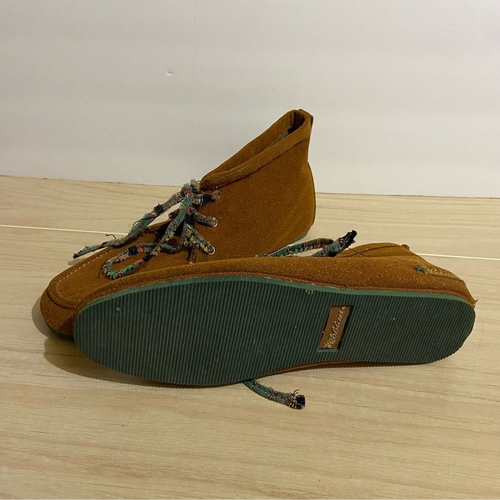 Cobian Willow Desert Chukka Boots Lace Up Suede Brown/Orange US 7 Native Boho