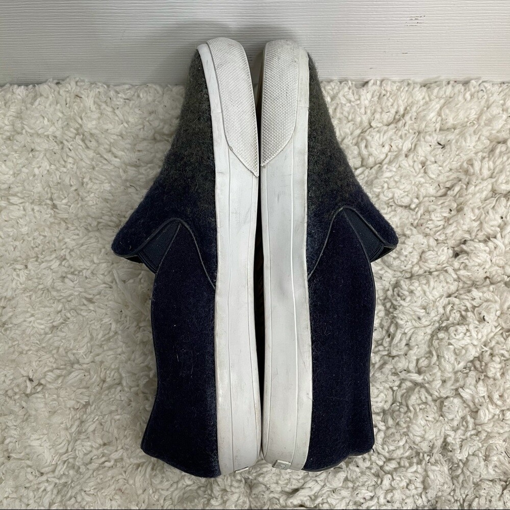 Tory Burch Rudi Ombré Wool Tweed Slip On Sneakers