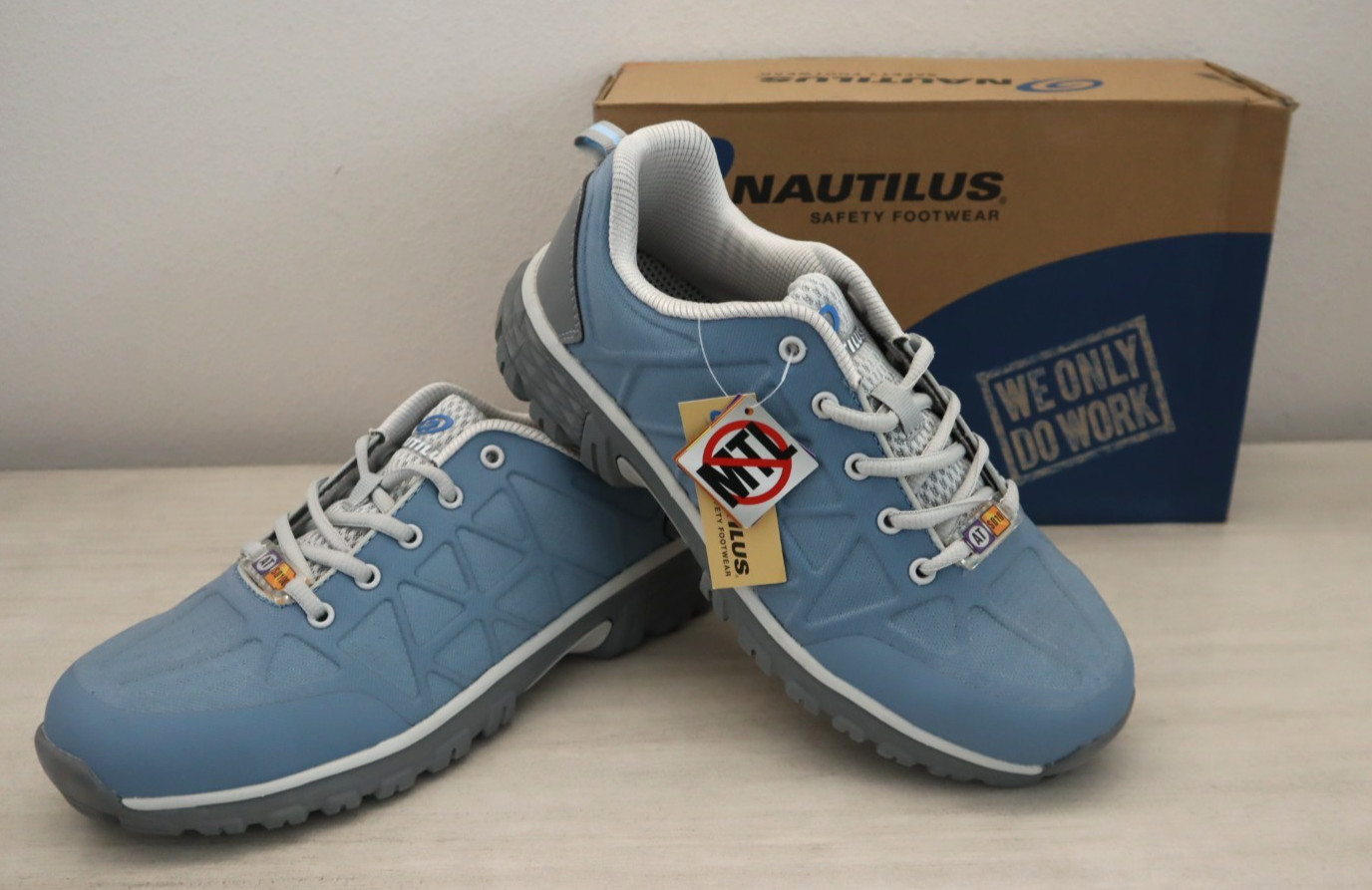 Nautilus N2056 Women’s Sz 10W Blue Spark Static-Dissipative Athletic Work Shoes