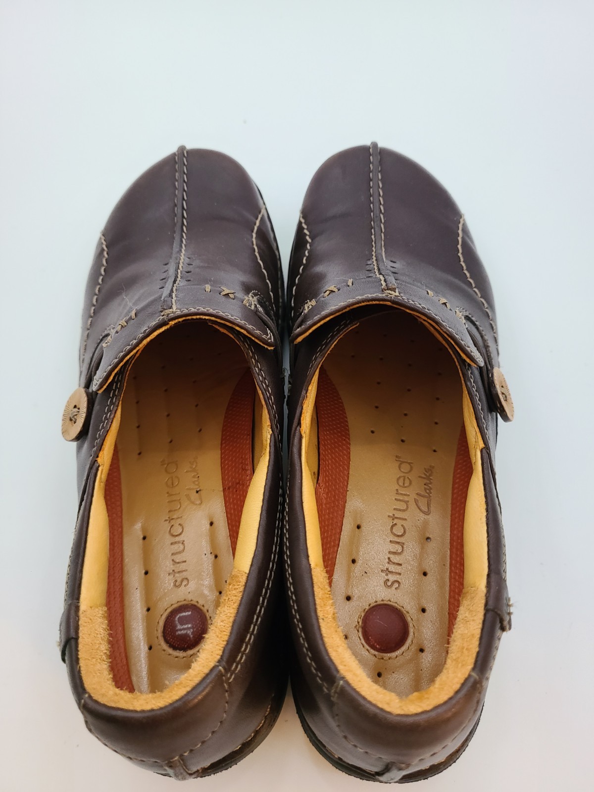 Clarks Unstructured Women’s Slip-On Shoes, Size 8, Brown, Un.Loop