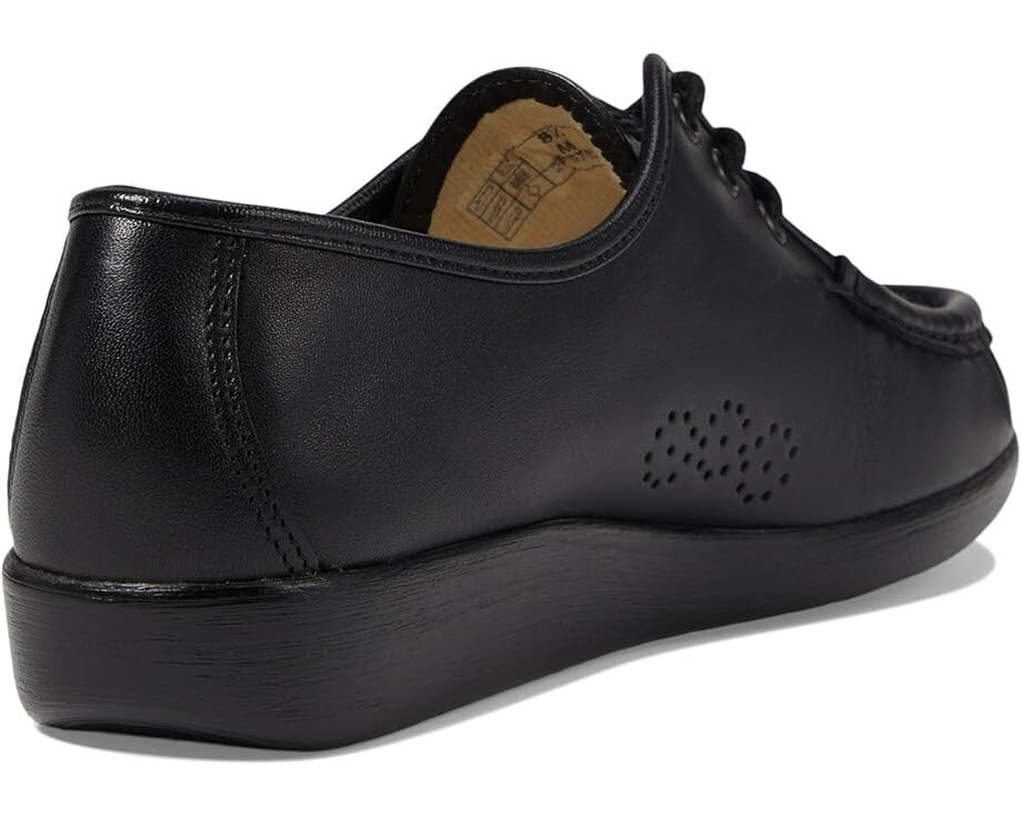 Women SAS Siesta Comfort Tie Walking Shoes (Medium) 0038-0020 Black Leather USA
