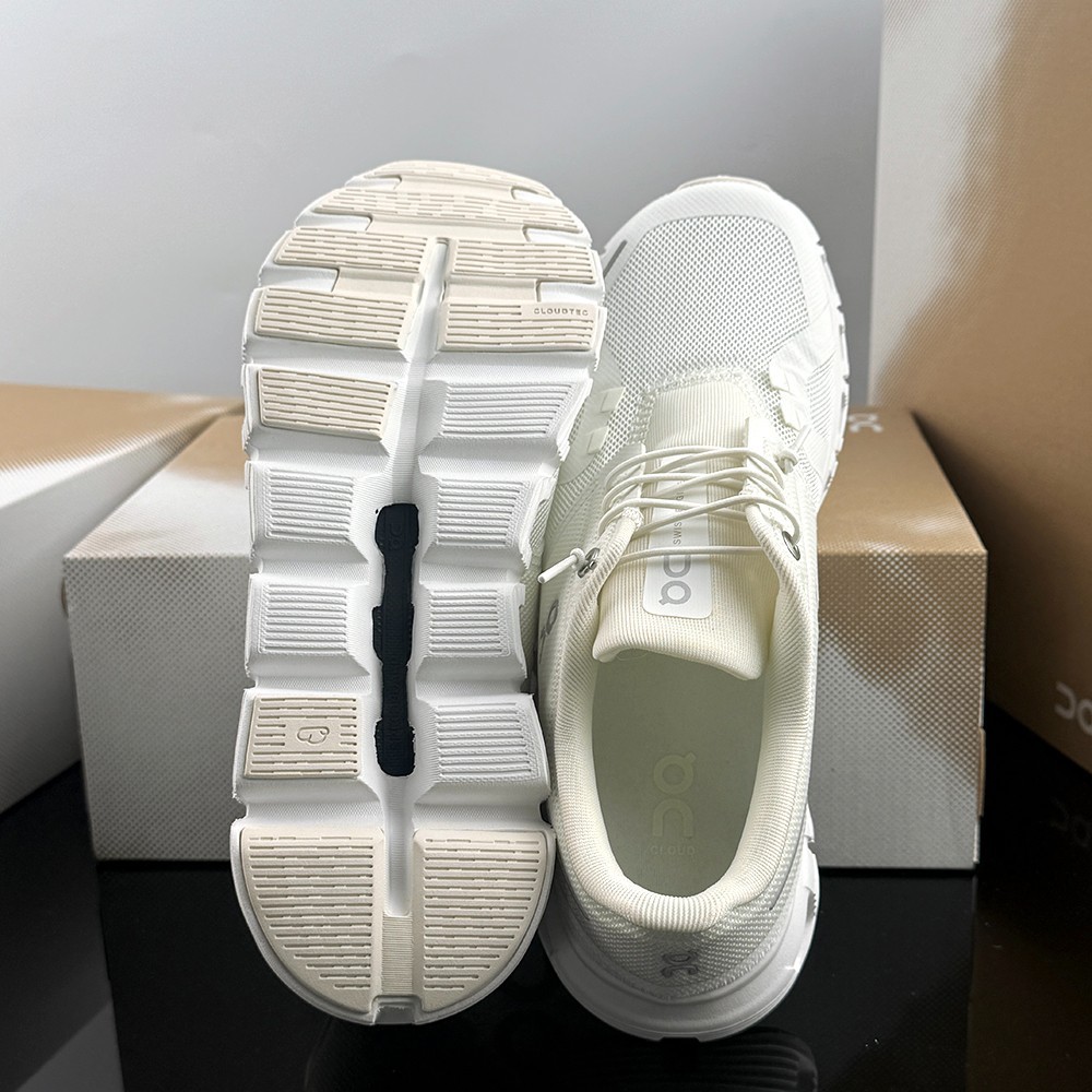 ON Cloud 6 Women’s Running Shoes White/White US Sizes 6-9.5 Sneakers