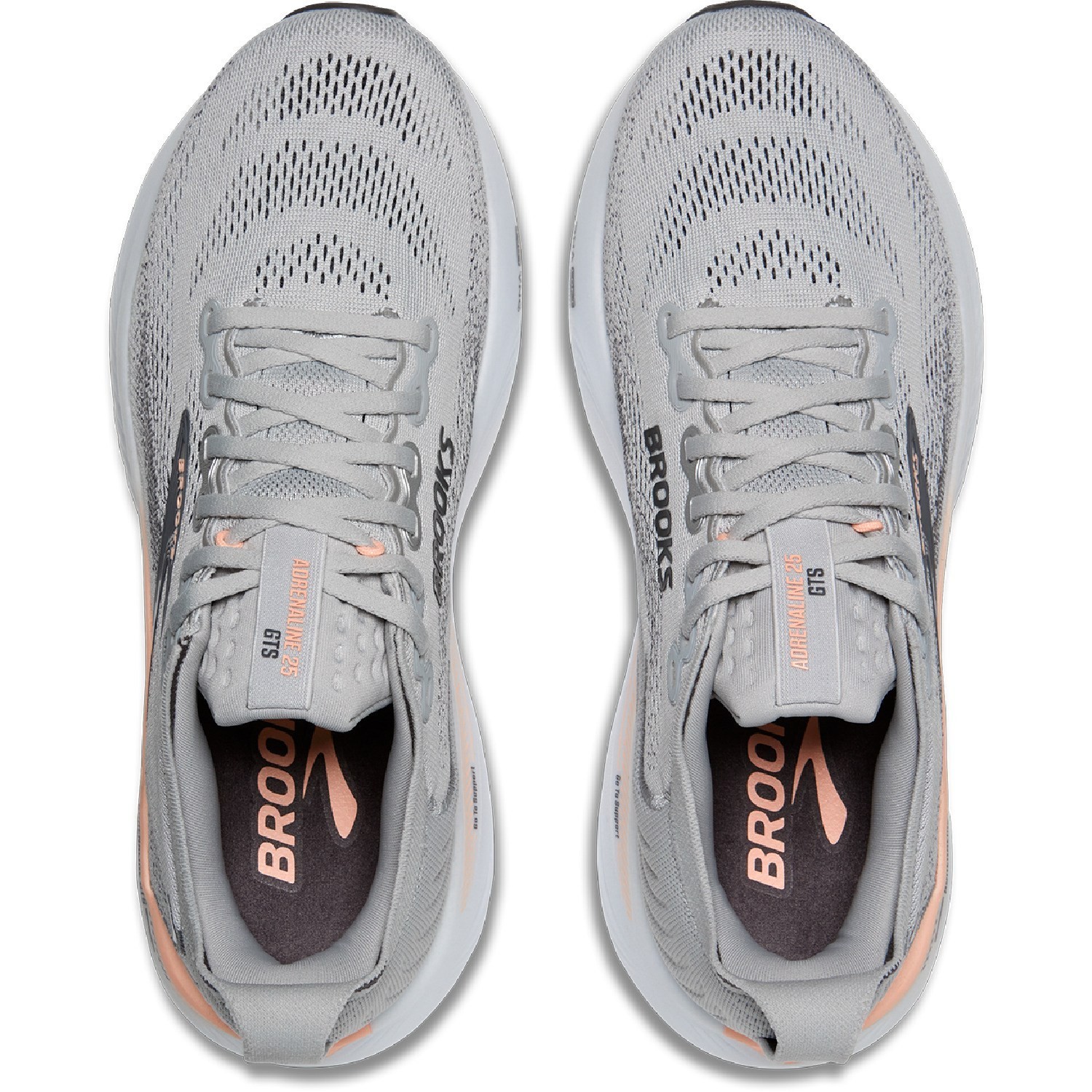 Brooks Adrenaline GTS 25 Road-Running Shoes – Women’s, Color: Grey/Blackened Pea