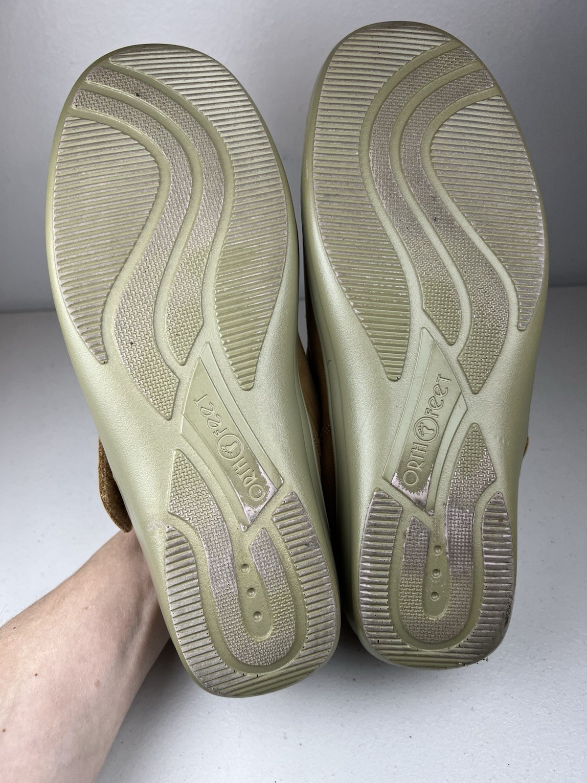 Orthofeet Sarasota Beach Tan Comfort Walking Shoes Womens Sz 11 WIDE Orthopedic