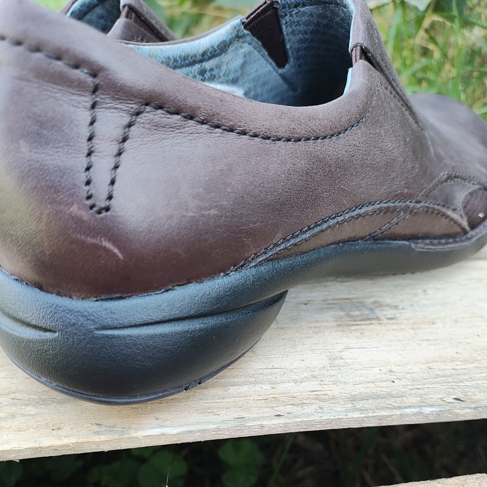 Merrell Tetra Fling Womens 9.5 Slide Slip On Shoe Brown Leather