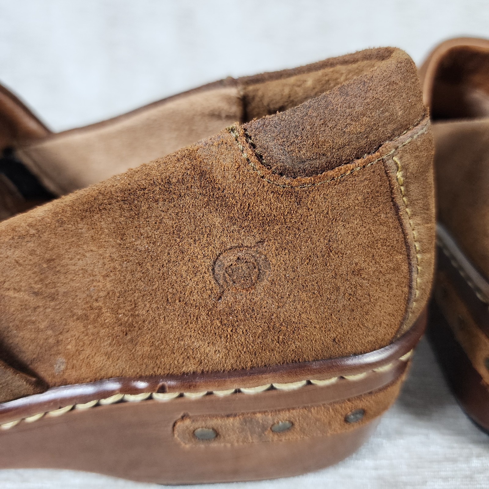 Born Leather Wool Clogs Size 7 EU 38 Made in Mexico Aztec Southwest Mules Slides