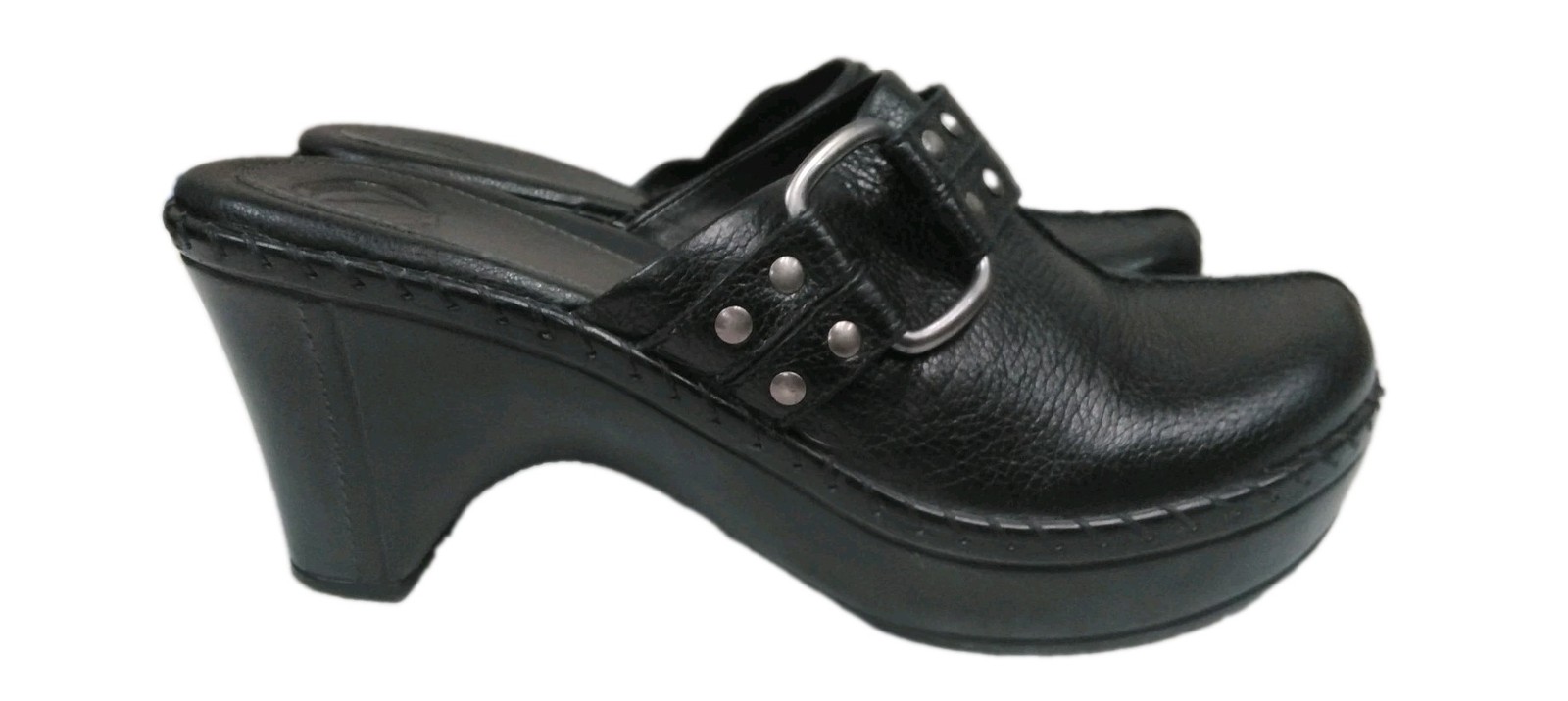 Nurture Leather Studded Clog Mules Women’s Size 8.5 Black