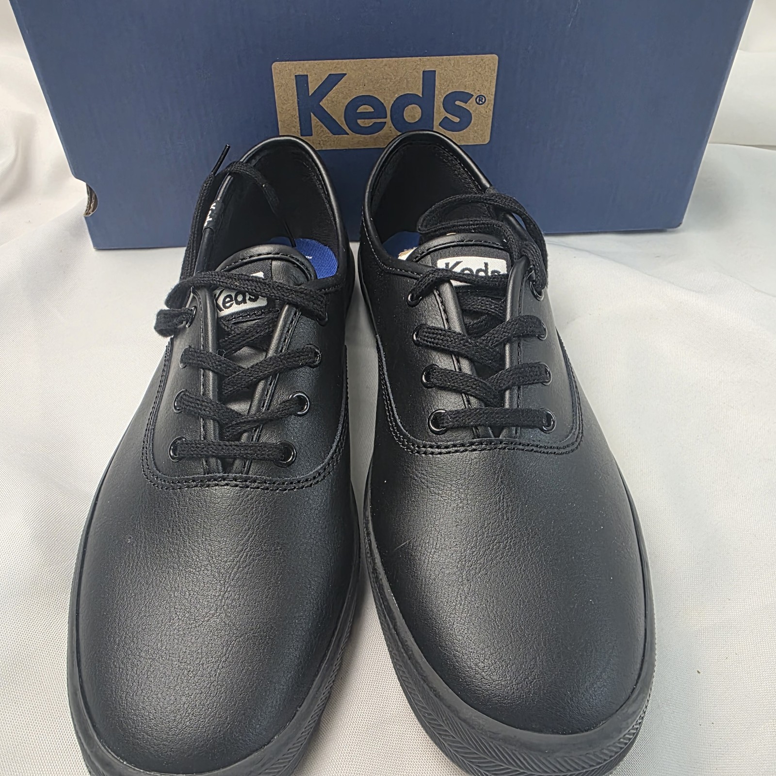 Keds Women Champion Originals Leather Womens Sneakers Size 9 M Black WH45780