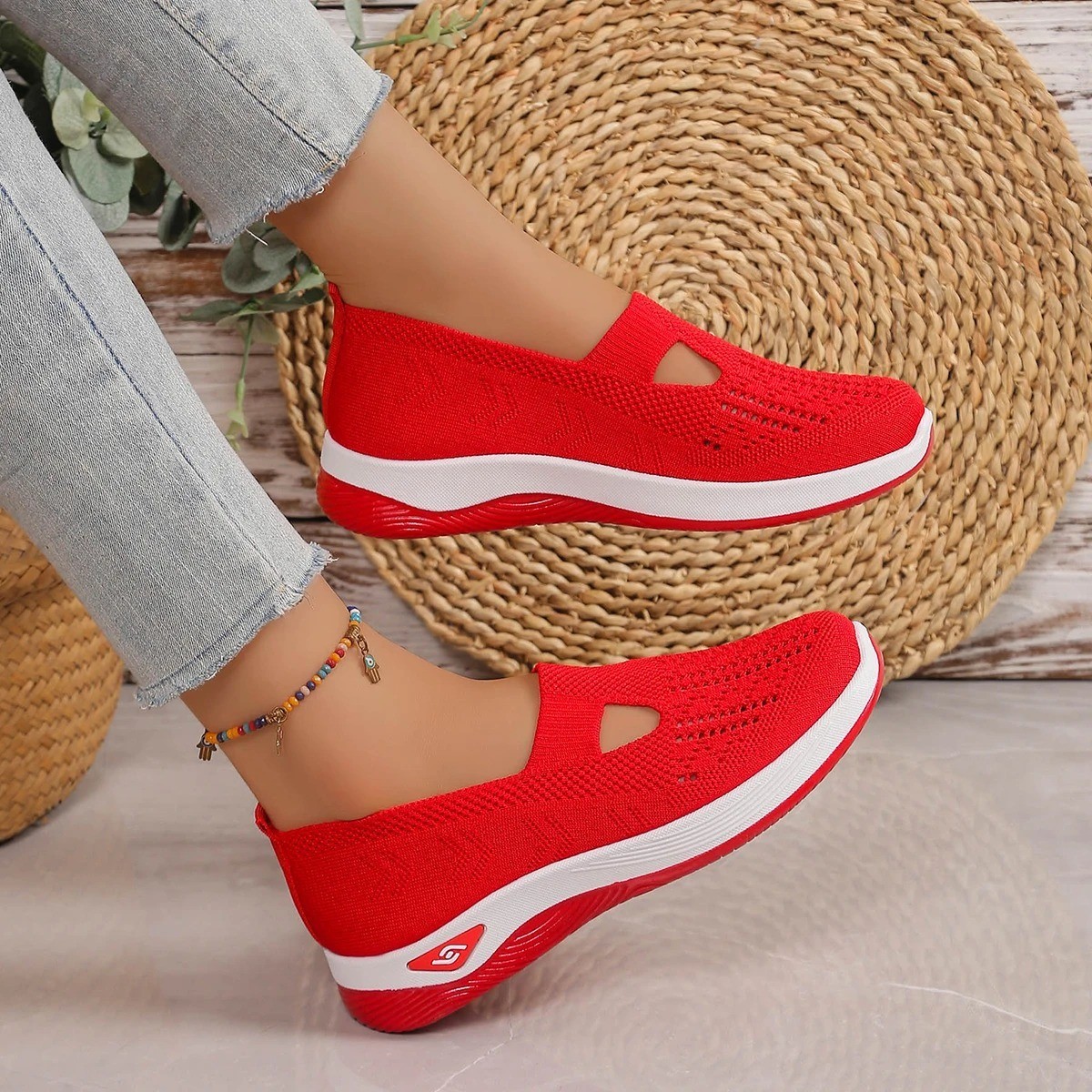 Women’S Casual Shoes Breathable Comfortable Orthopedic Shoes Non Slip Sneakers f