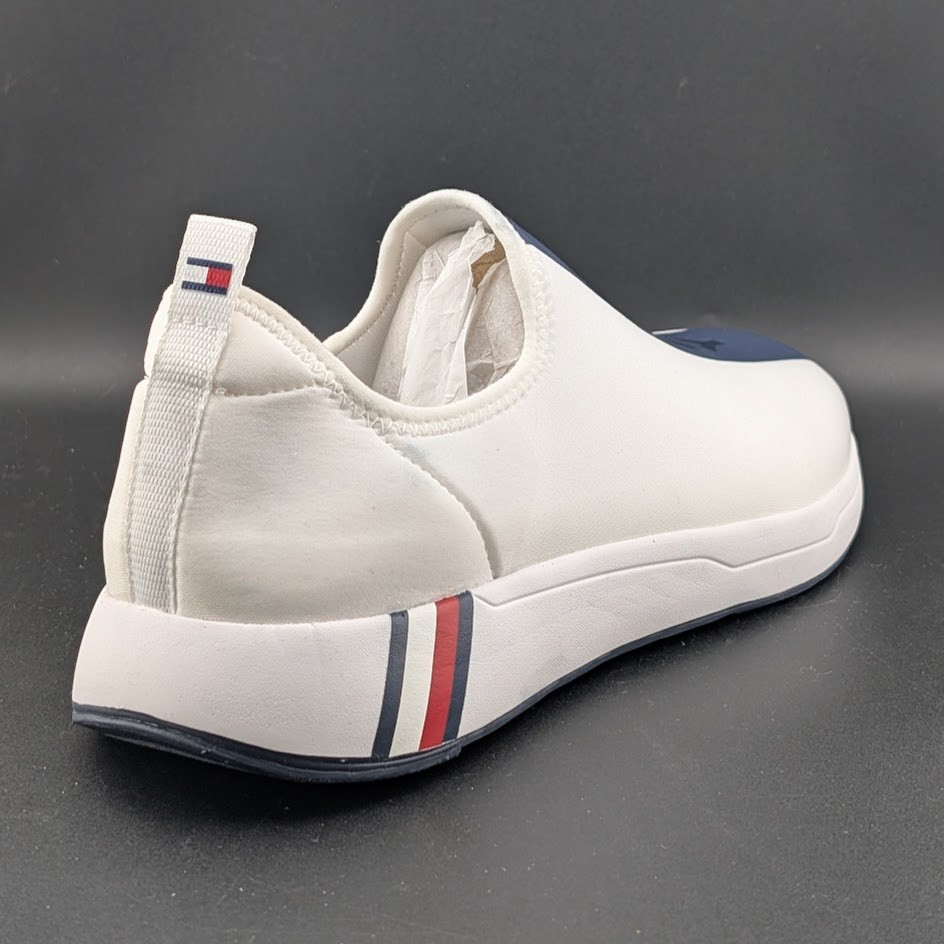New Womens Tommy Hilfiger Arizel White Slip On Casual Sneakers Size 11M NWOB $75