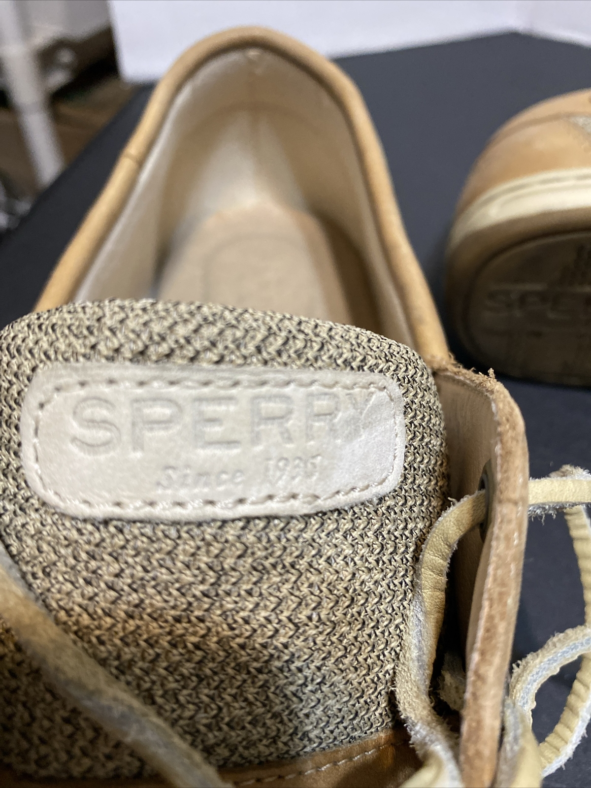 SPERRY Top Sider Women’s KOIFISH Linen Oats Boat Shoes STS95589 Sz 10 M