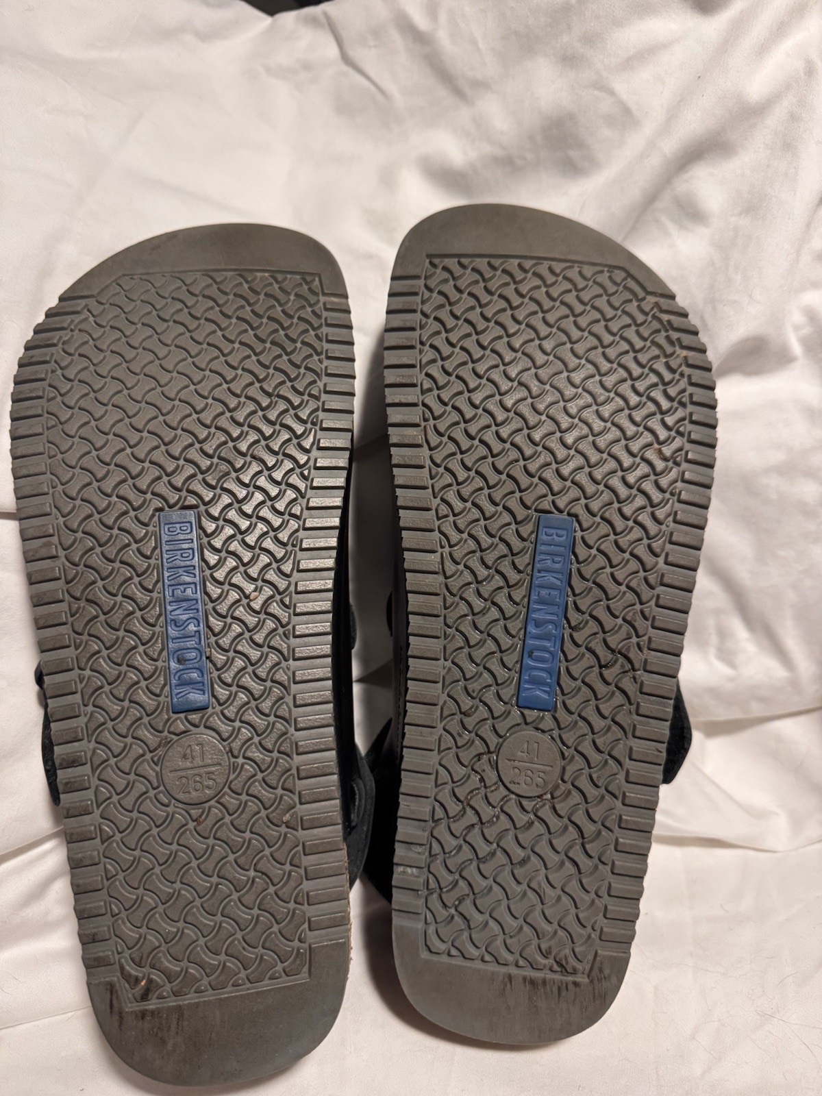 BIRKENSTOCK TOKIO SL BLACK 41 REGULAR SUPER GRIP LEATHER- Excellent Used Cond