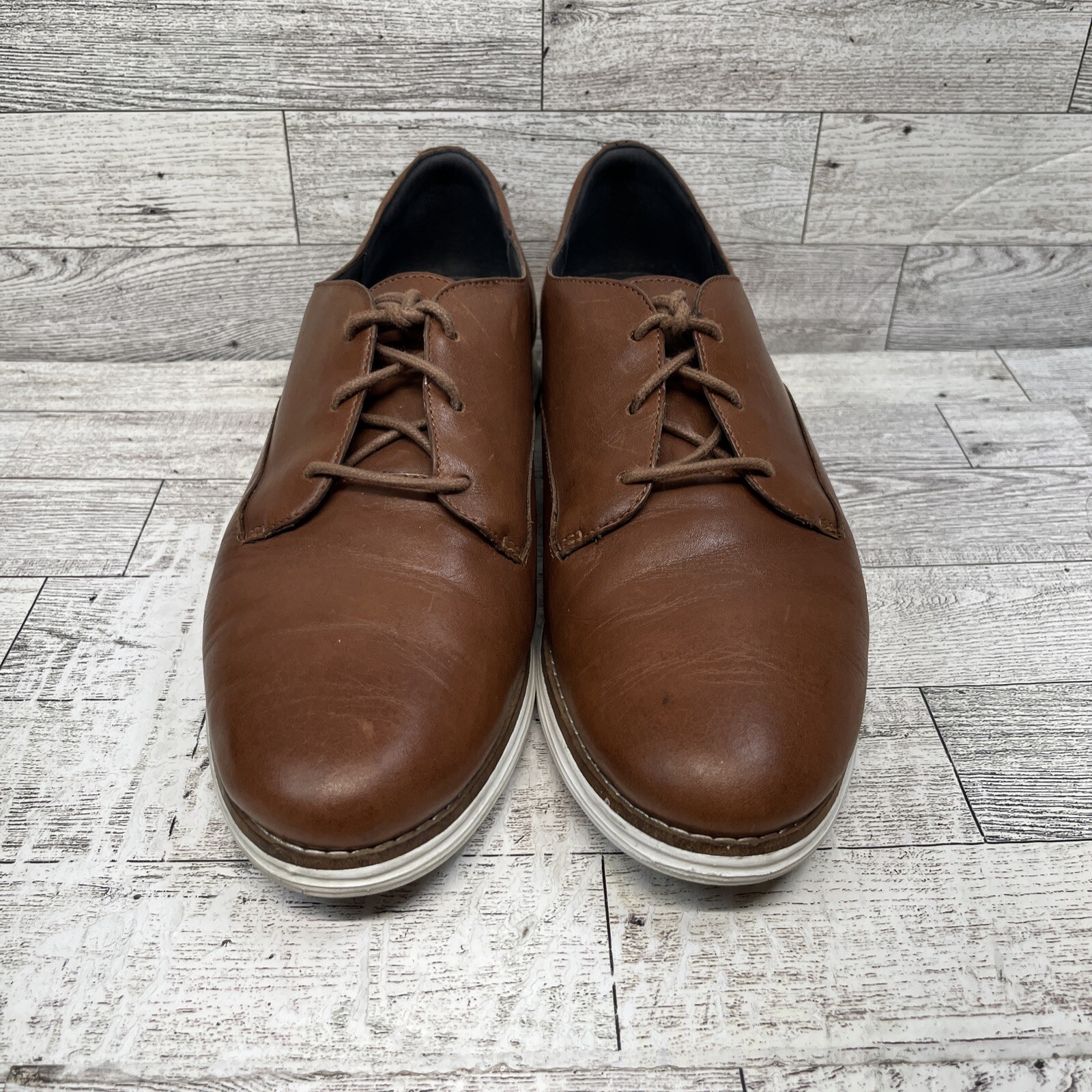 Cole Haan Original Grand Brown Leather Oxford Shoes W15292 Women Size 9.5B
