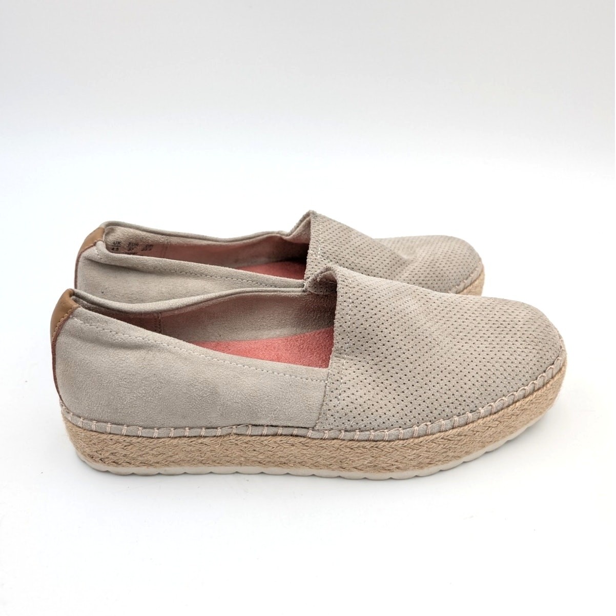 Dr. Scholl’s Sunray Espadrilles Slip On Shoes Women’s Oyster Grey Size US7M EU37