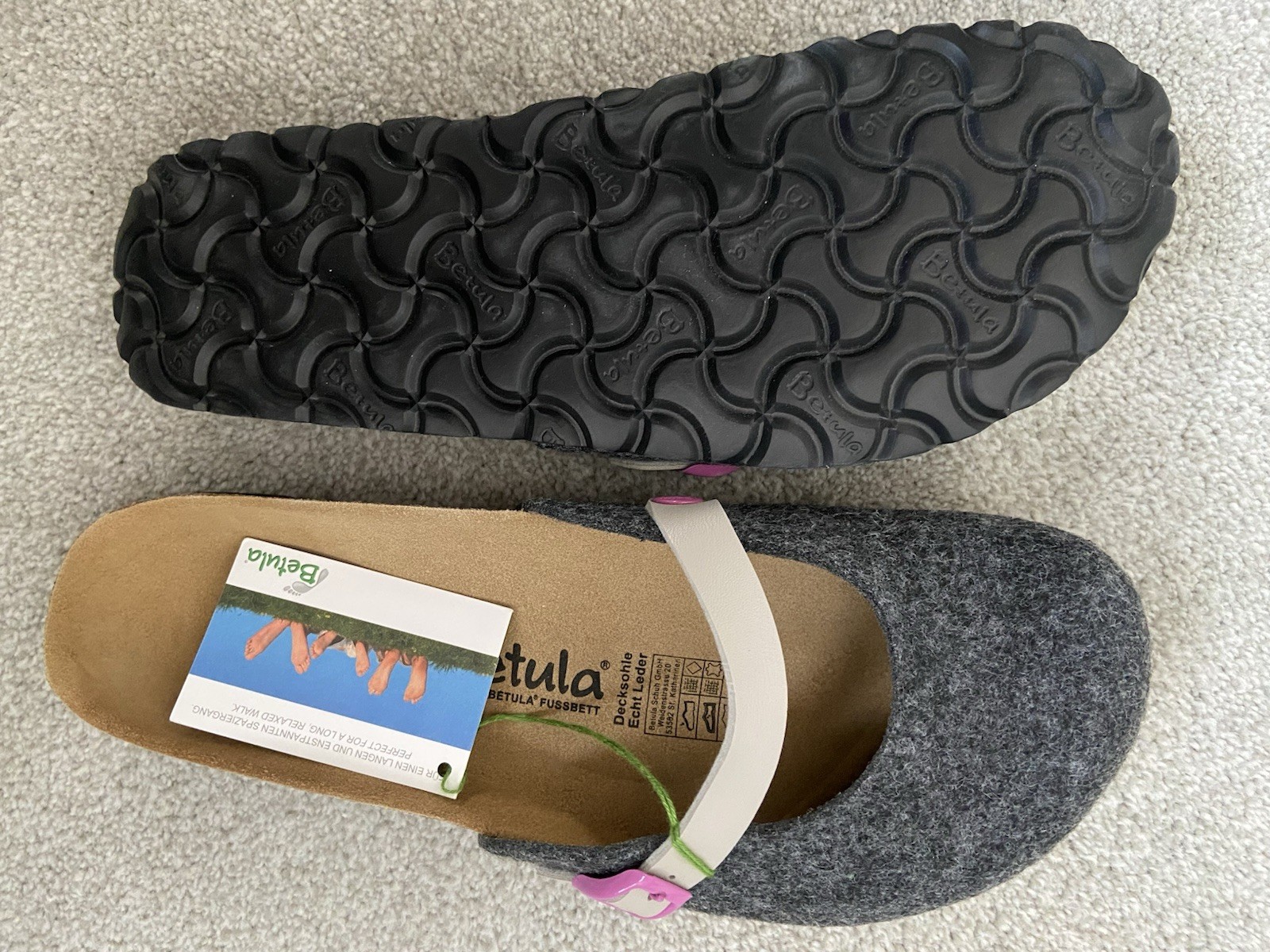 NEW in Box Betula by Birkenstock Liv Felt Clogs Size 41 10 10.5 M – N Width