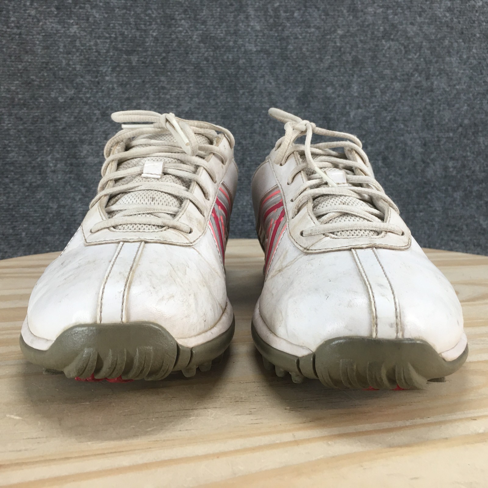 Nike Golf Shoes Womens 9.5 Delight Sneakers White Leather Lace Up 549583-103