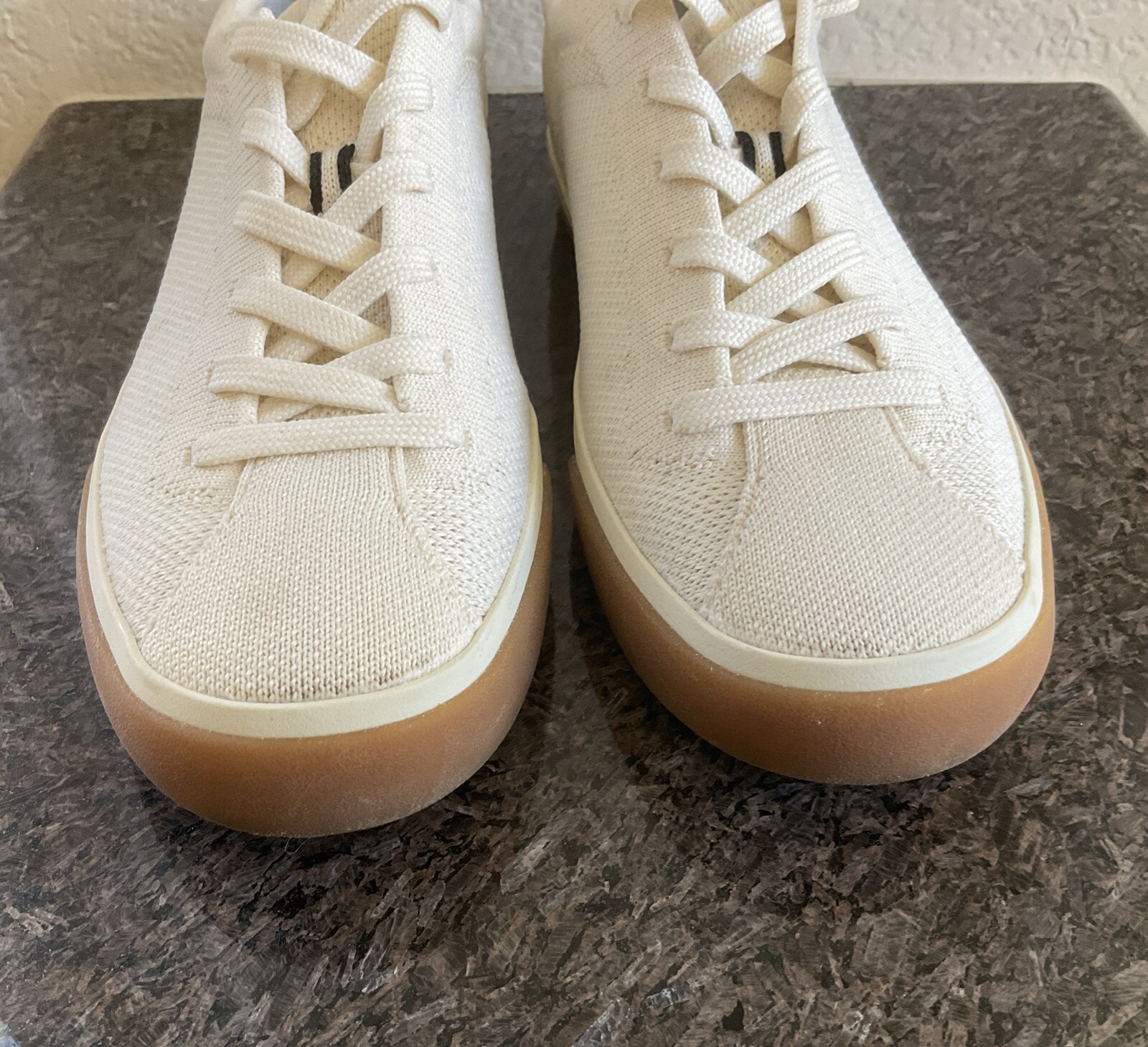 Rothy’s “The Lace Up” Womens Knit Sneaker Size 8 Color: Blonde