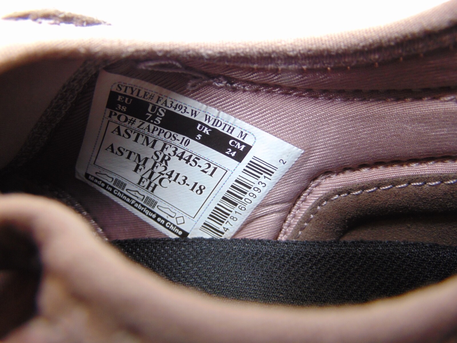Carhartt Force Nano Composite Safety Toe Work Sneakers Women’s Size 7.5 M Blush