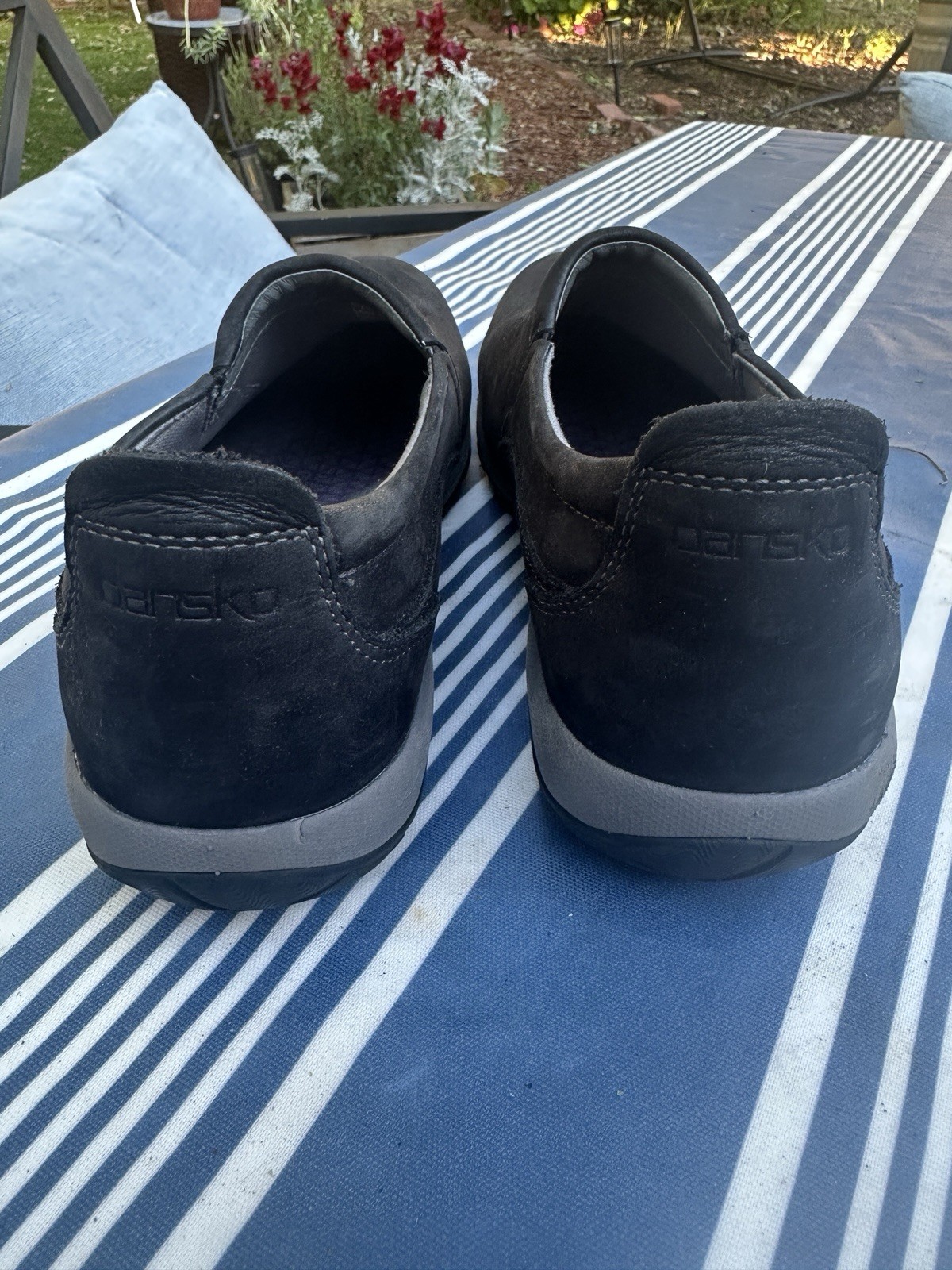 Dansko Patti Women’s Slip-On Shoes, Black Milled Nubuck, 41 Waterproof New $149