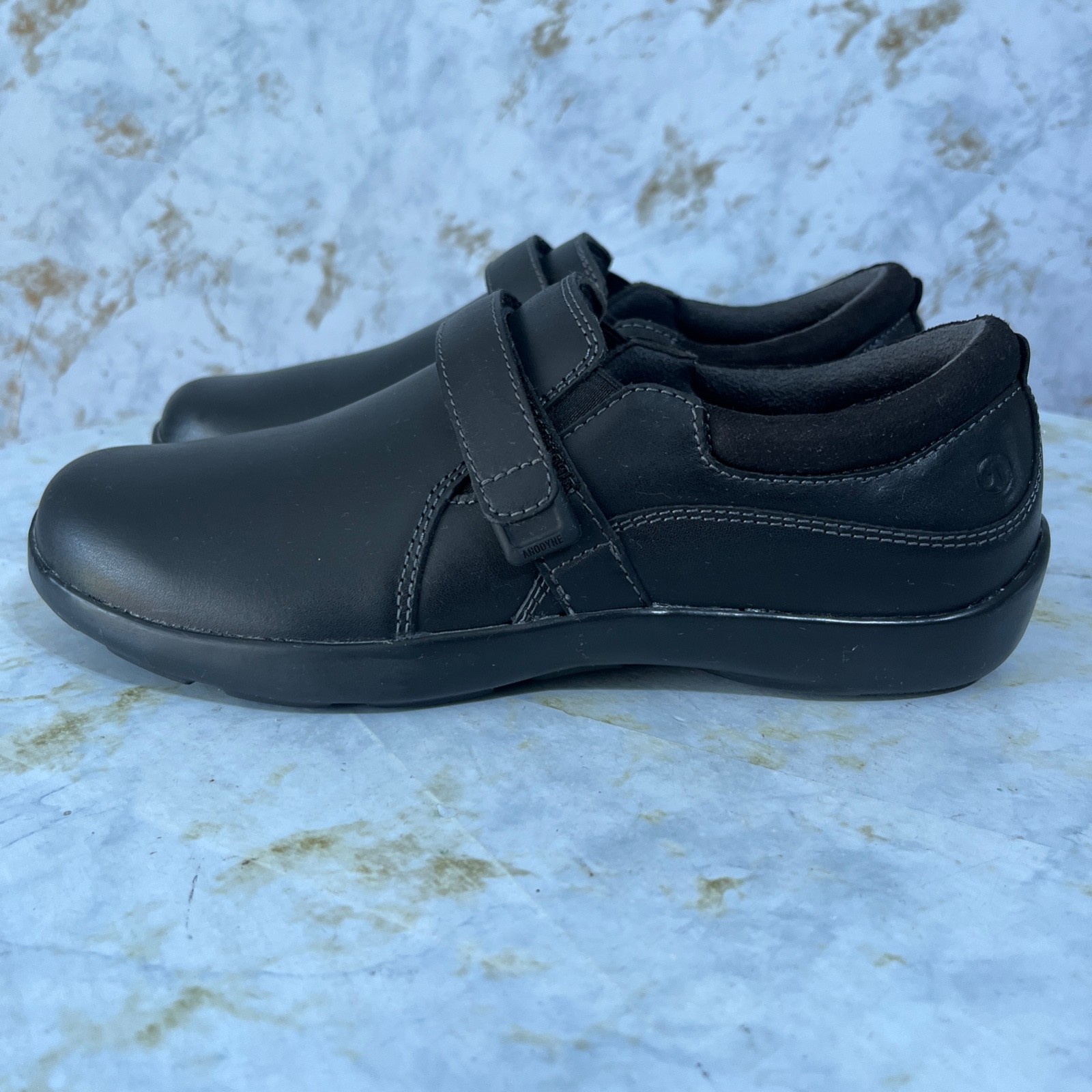 Anodyne No. 51 Women’s Size 7M Shoes Black Leather Comfort Orthopedic Sneakers