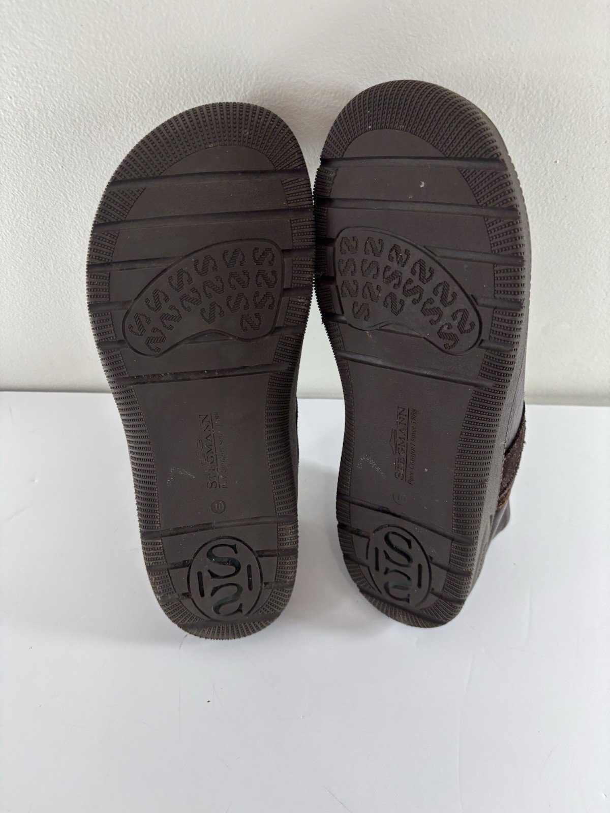 Stegmann Clogs Womens 10 Brown Textured Leather Cork Slip On Portugal