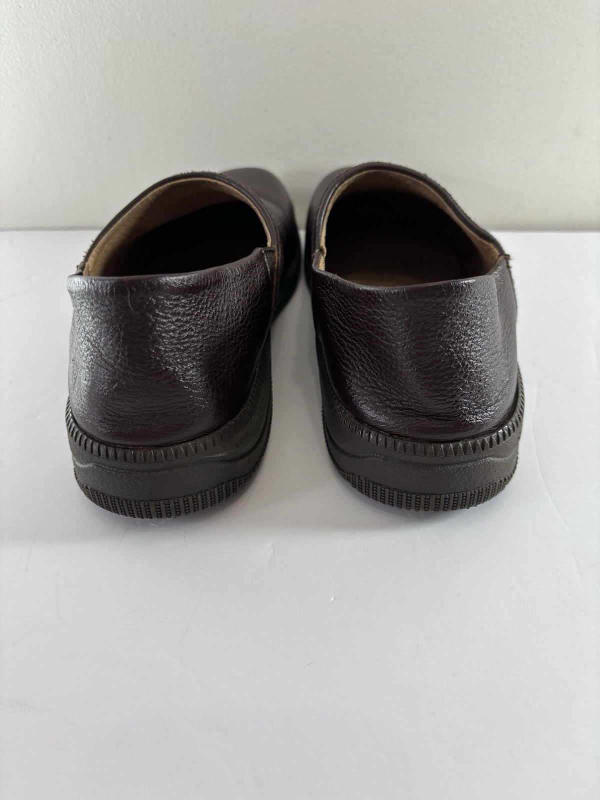 Stegmann Clogs Womens 10 Brown Textured Leather Cork Slip On Portugal