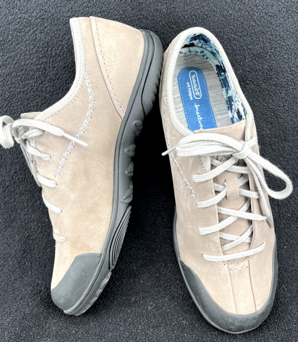 Timberland Smart Wool Gray Leather Lace-Up 19651M Sneaker Shoes Women’s US 6