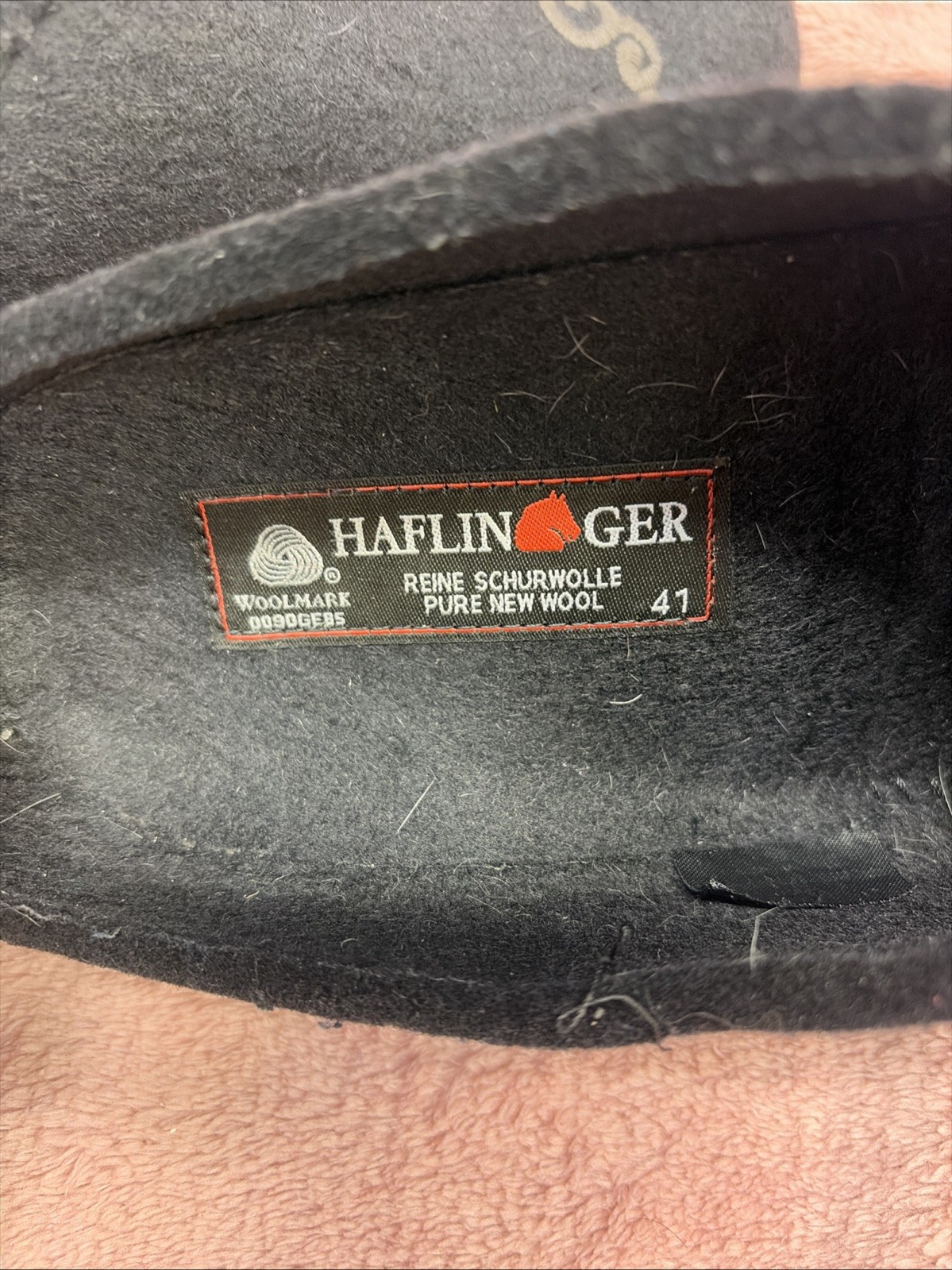 Haflinger Grizzly Symphony Black Size 41 Wool Women’s Shoes