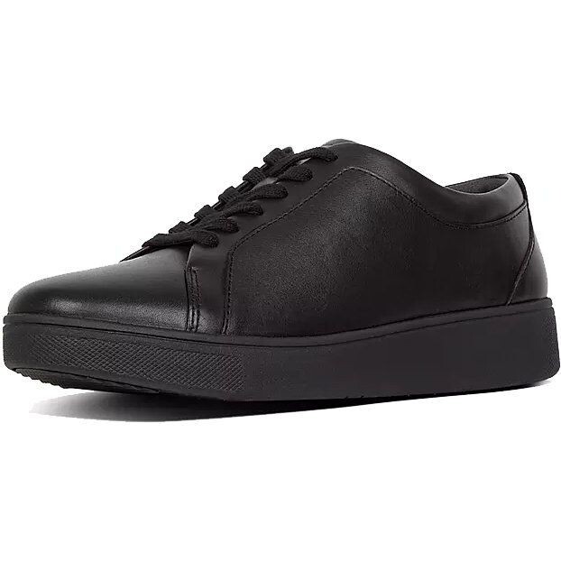 Fitflop Women’s Leather Sneaker Rally Comfort Shoes R29-090 All Black