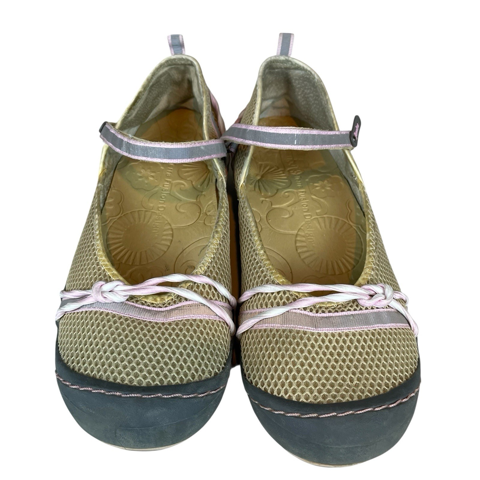 Jambu Rainbow Mesh-Vegan Mary Jane Shoes Women’s 8M Terra Fusion Design Textile