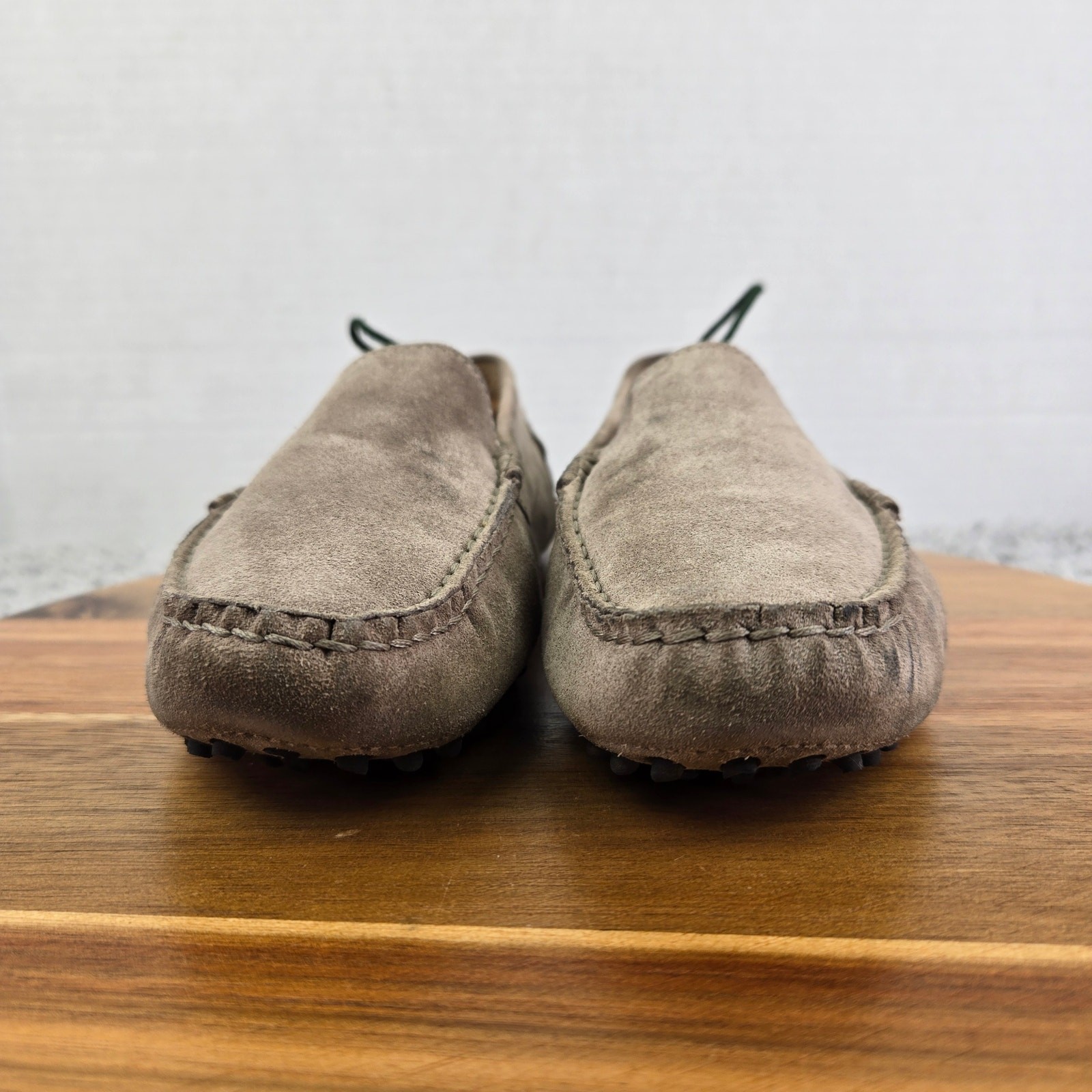 M. Gemi Womens 38 The Felize Gray Suede Slip On Casual Driving Moccasins Loafer