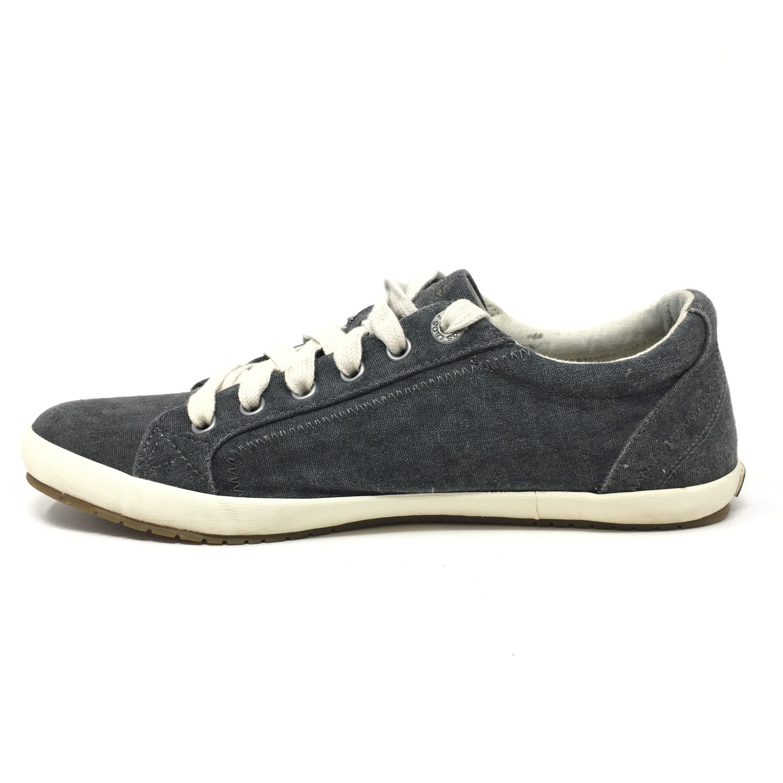 Taos Star Shoes Sneakers Womens Size 9 Dark Gray Washed Denim Casual Lace Up