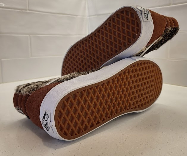 Vans X Urban Outfitters Exclusive Sk8 Hi Cow Brown White Womens size 9 Luxury