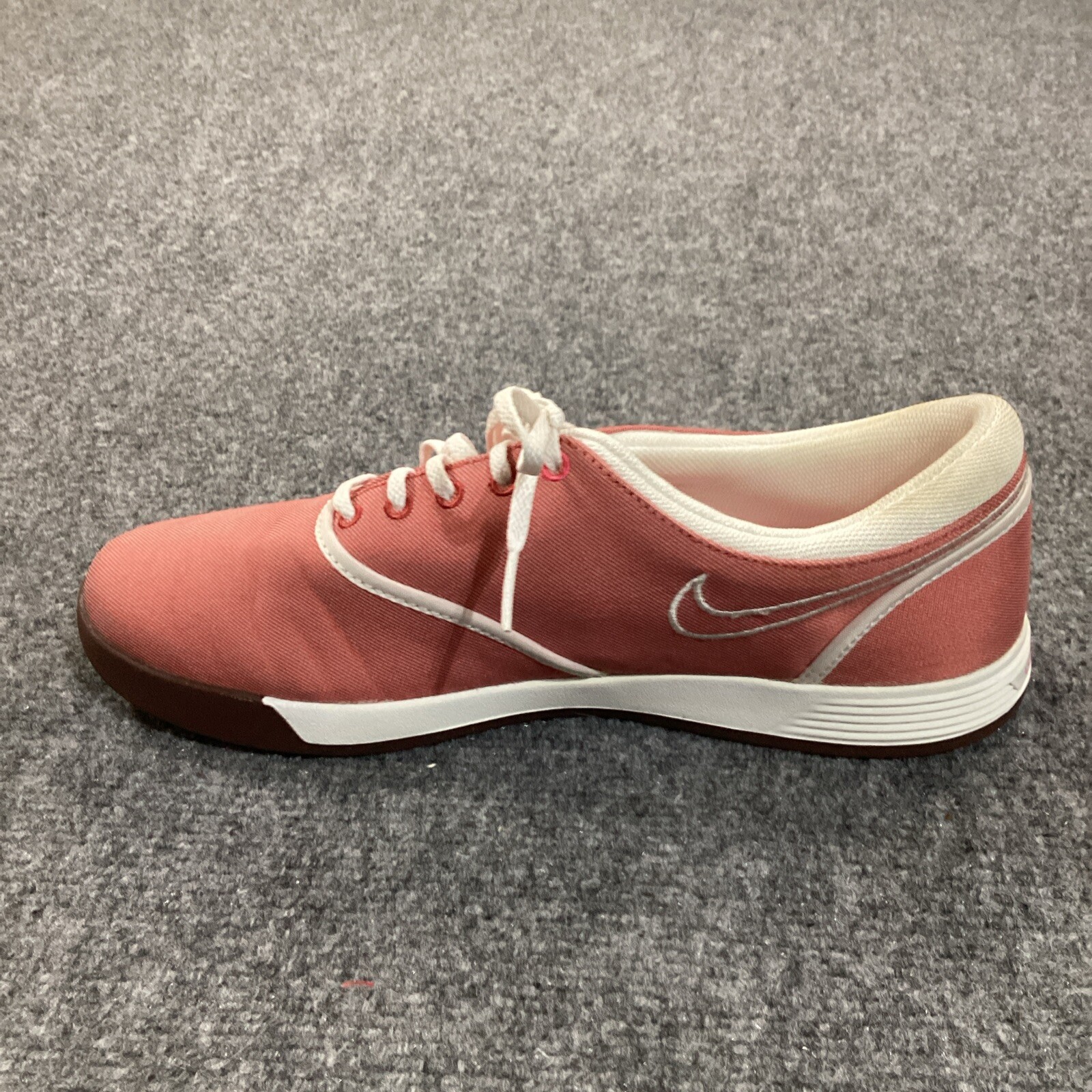Nike Golf Shoes Womens 8 Pink Lunarlon Duet Spikeless Redwood 549593-800 Lace