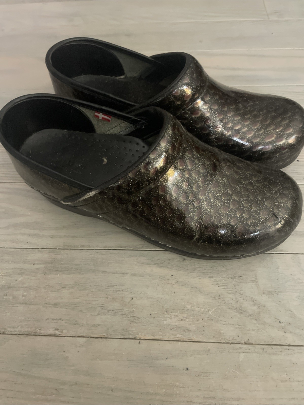 Sanita Women’s Clog Shoes Size 39 Peacock Design