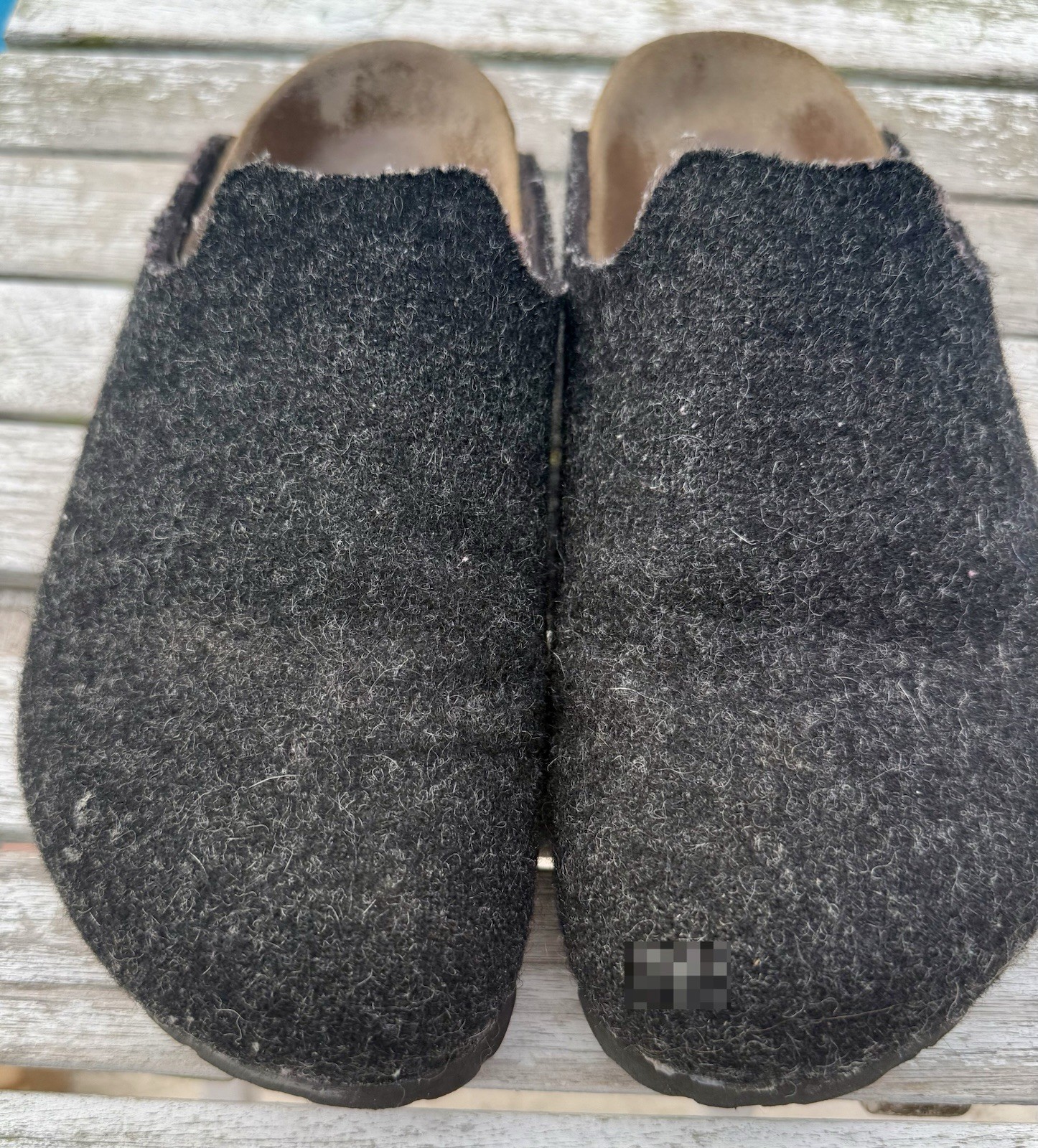 BETULA Birkenstock Gray Wool Felt Mule Shoes Women’s Size 7