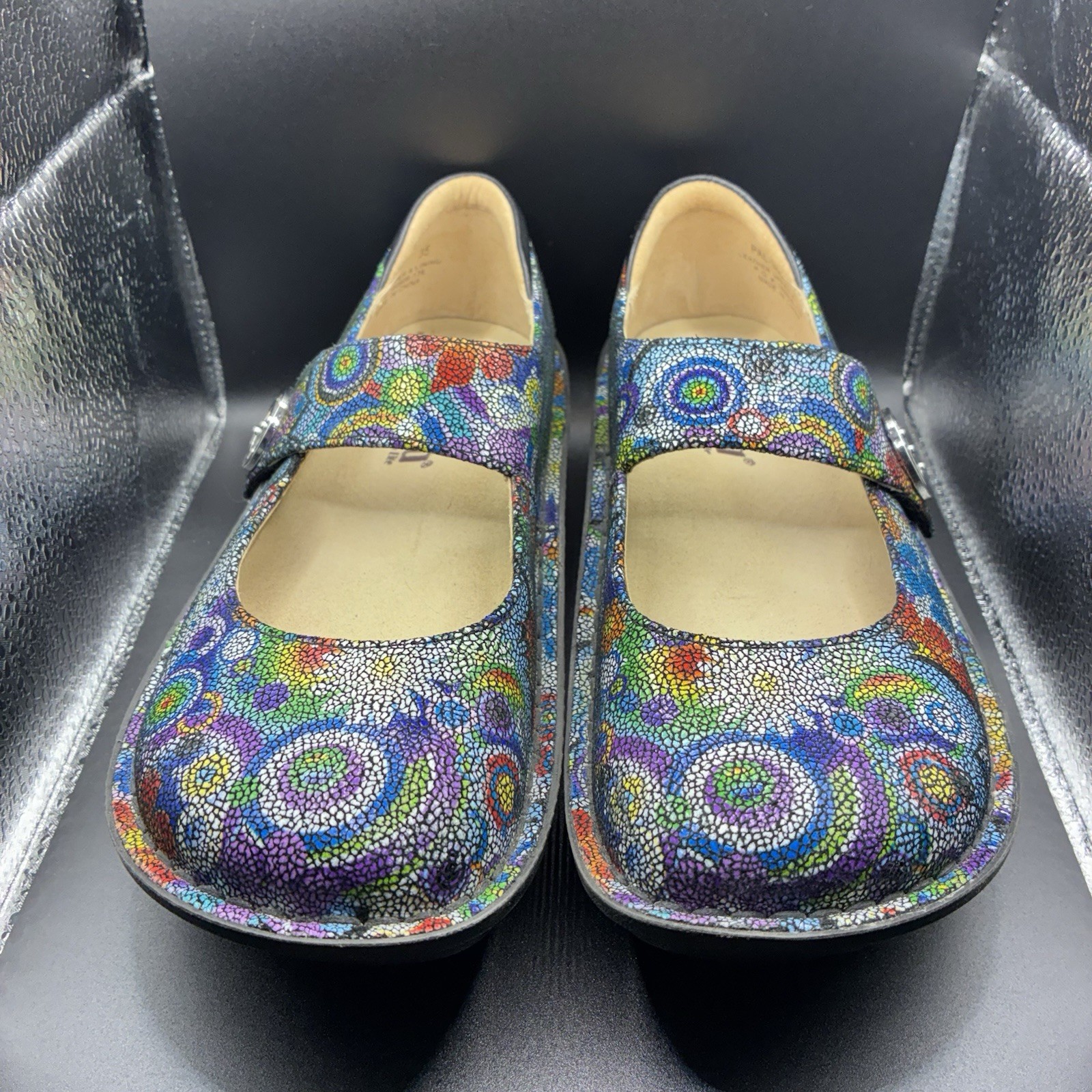 Alegria Paloma Mosaic Multi Color Mary Janes EU 35/US size 5 Women’s PAL 356