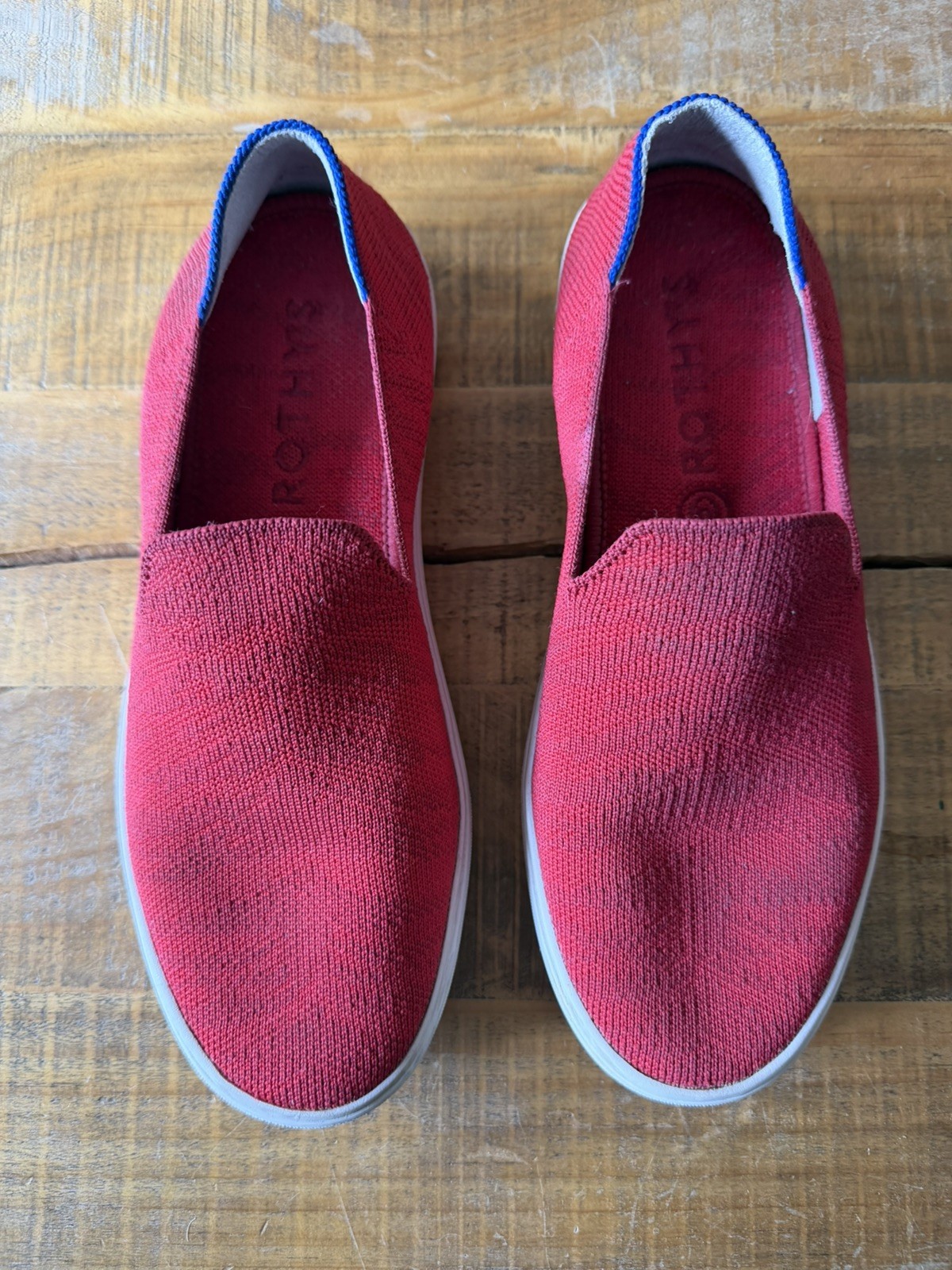 Rothy’s The Original Slip-On Sneaker | Red | Sz 7 Recycled Material Washable